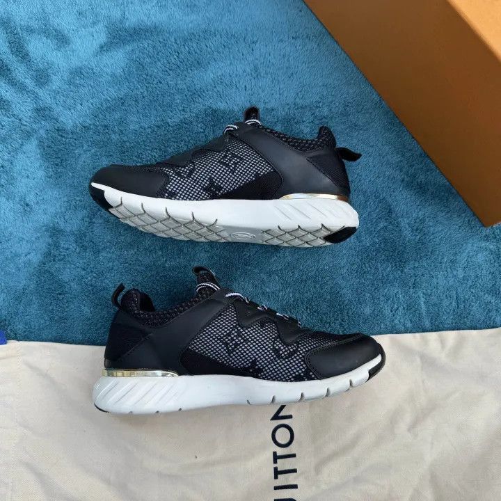 Louis Vuitton Louis Vuitton Black Mesh Casual Sneakers -2508 Size US 5 / EU 37 - 8 Thumbnail