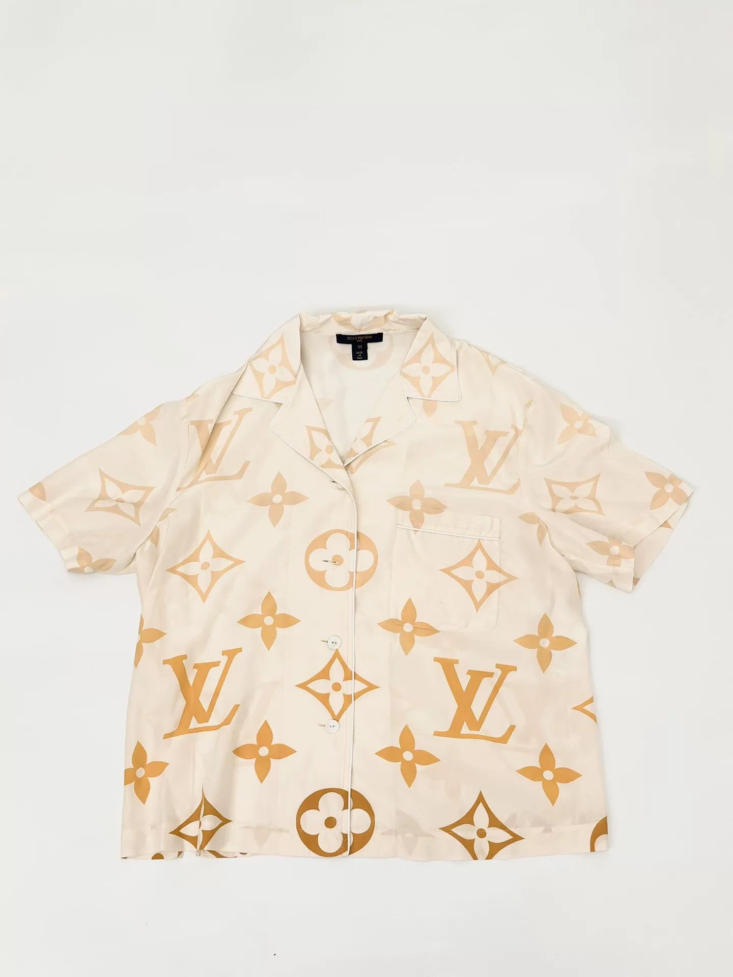 Louis Vuitton Louis Vuitton Gradient Monogram Cuban Collar Shirt Size US M / EU 48-50 / 2 - 1 Thumbnail