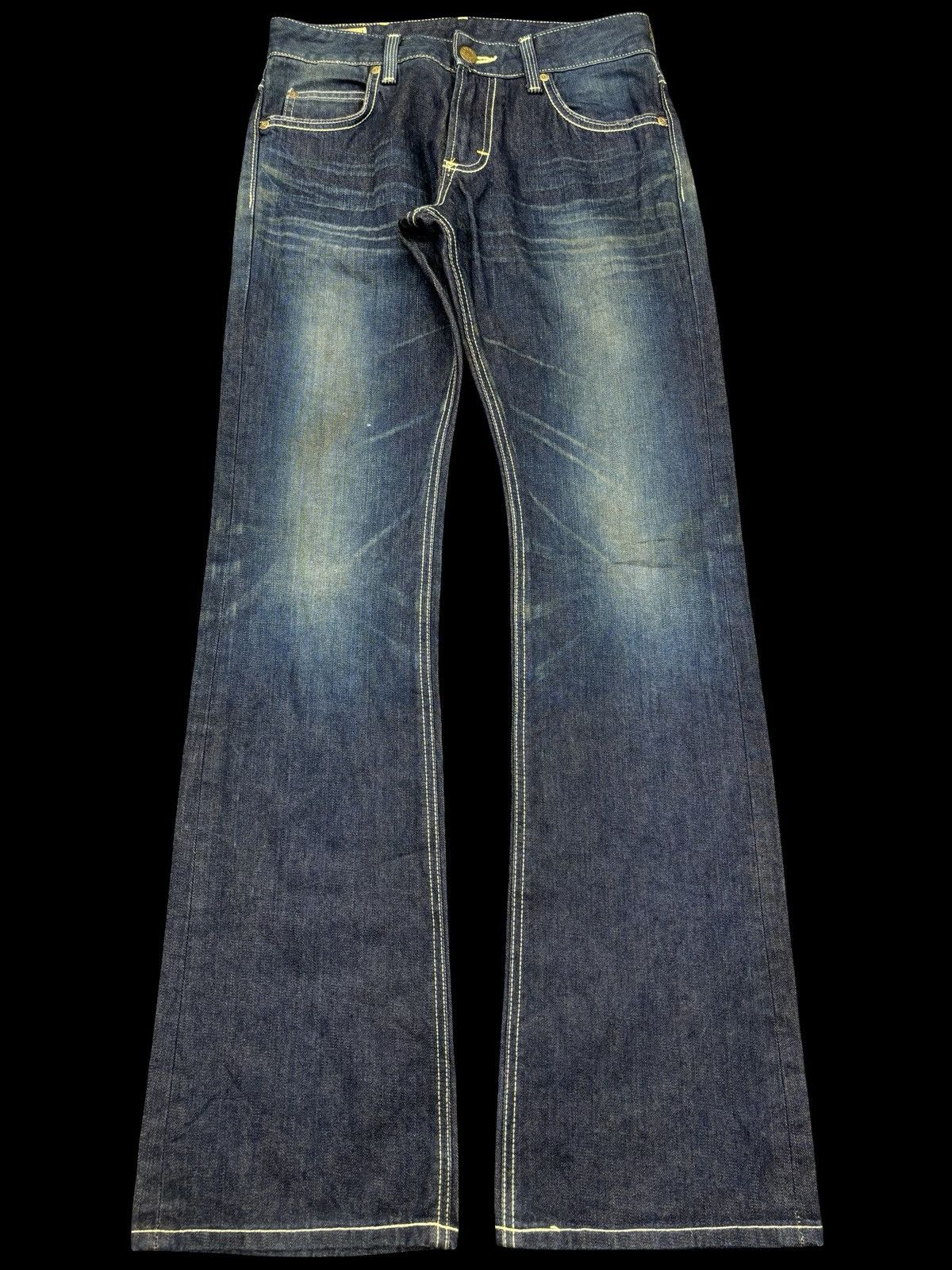 Lee 💥Archival Super Flare💥Lee Crazy Mudwash Flare Denim K5 Size US 29 - 1 Thumbnail