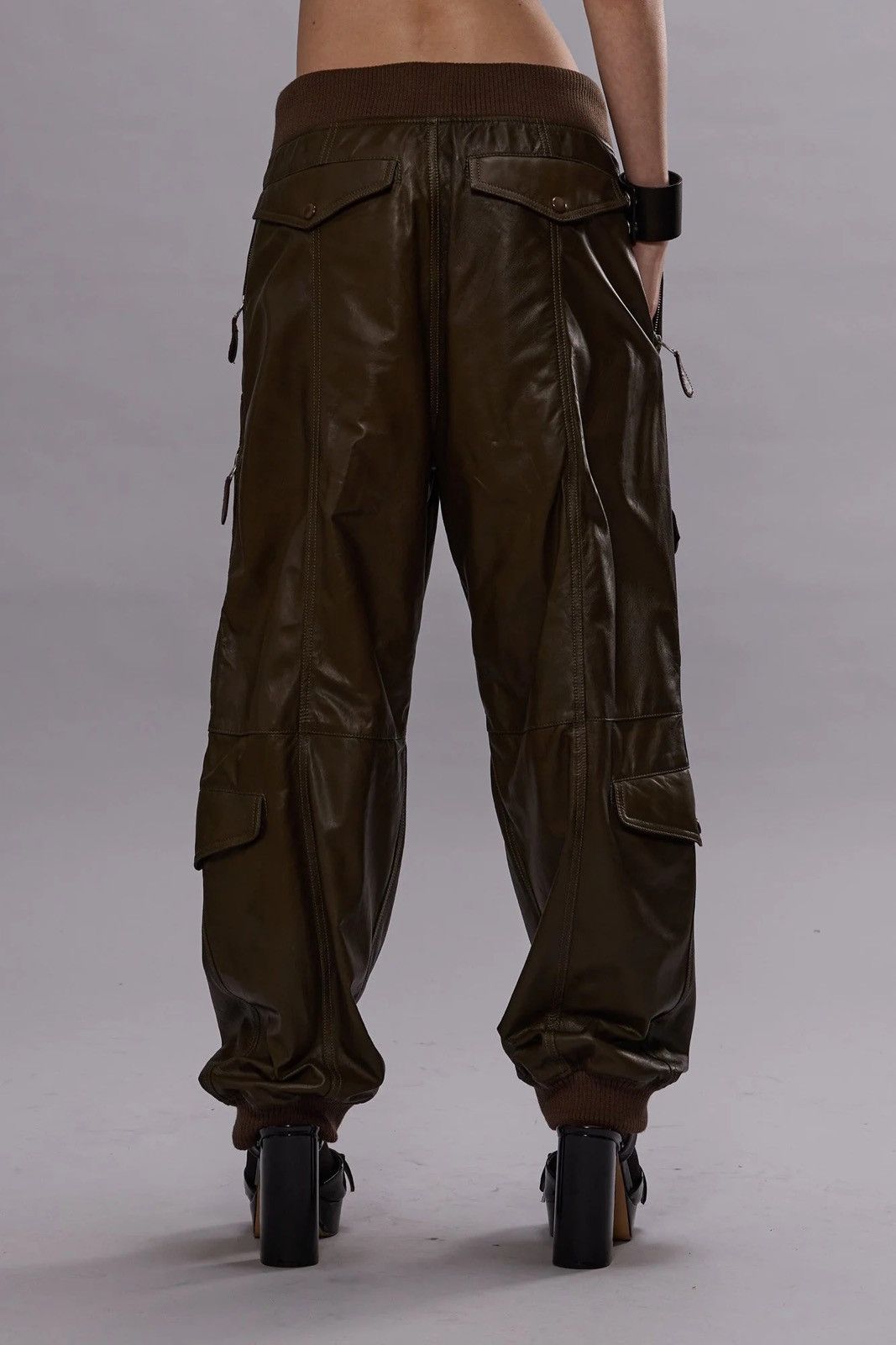 R13 Multipocket Leather Balloon Pants Medium Size 30" / US 8 / IT 44 - 3 Thumbnail