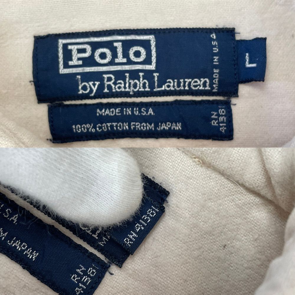 Polo Ralph Lauren 90s “Canoe & Ice Fisherman” Shirt - US Made / Japan Cotton Size US L / EU 52-54 / 3 - 4 Thumbnail