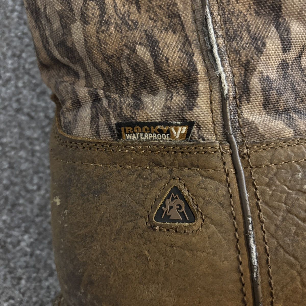 Mossy Oaks Rocky Mossy Oak Brown/Camo Waterproof Western Cowboys Boots Size US 11.5 / EU 44-45 - 7 Thumbnail
