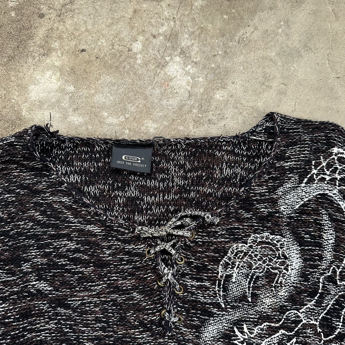 G-Star × Vintage VINTAGE G STAR RAW BIGLOGO AVANTGARDE LIGHT SWEATER Size US L / EU 52-54 / 3 - 7 Thumbnail