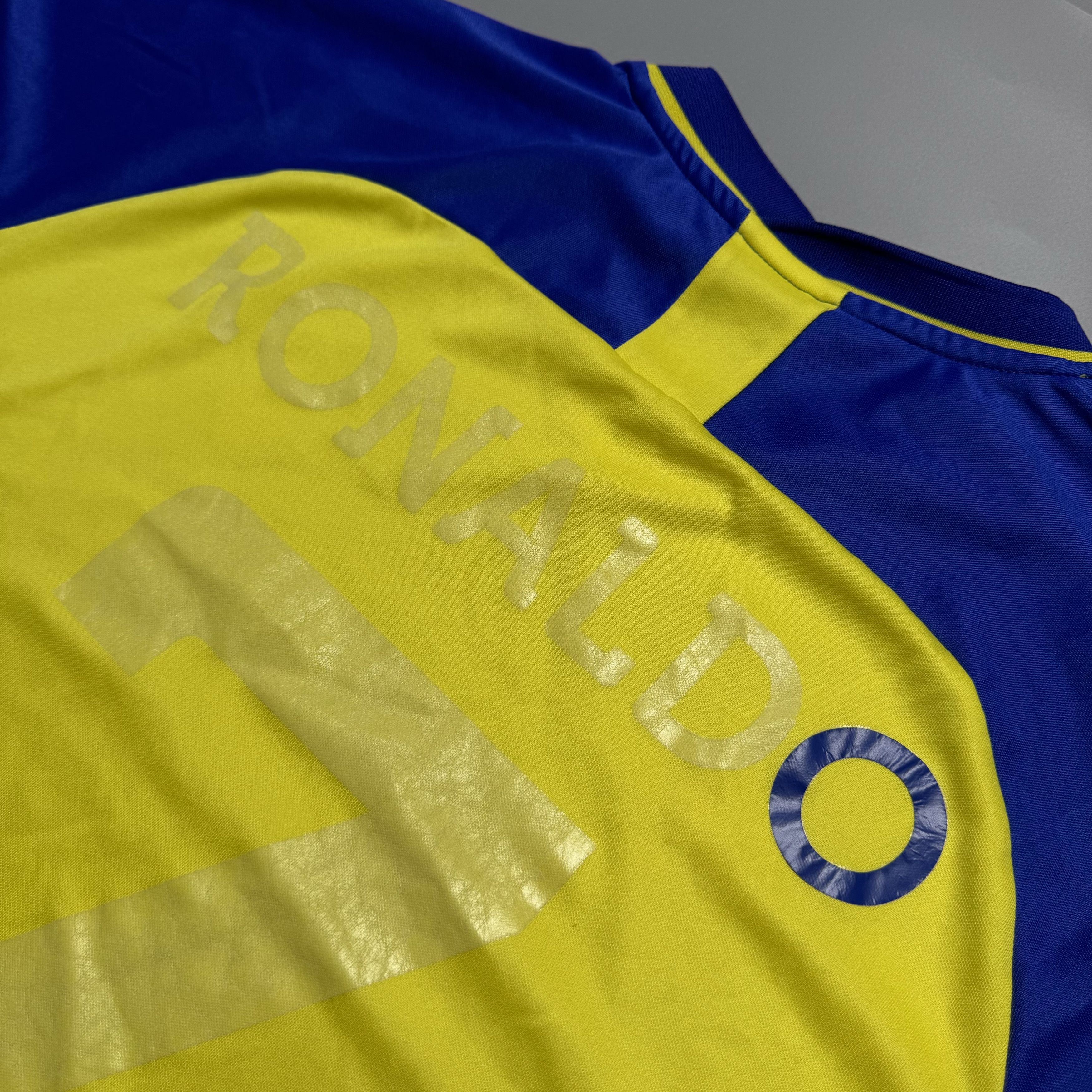 Other AL NASSR HOME 2022/23 RONALDO SOCCER JERSEY BLOKECORE SHIRT Size US L / EU 52-54 / 3 - 6 Thumbnail