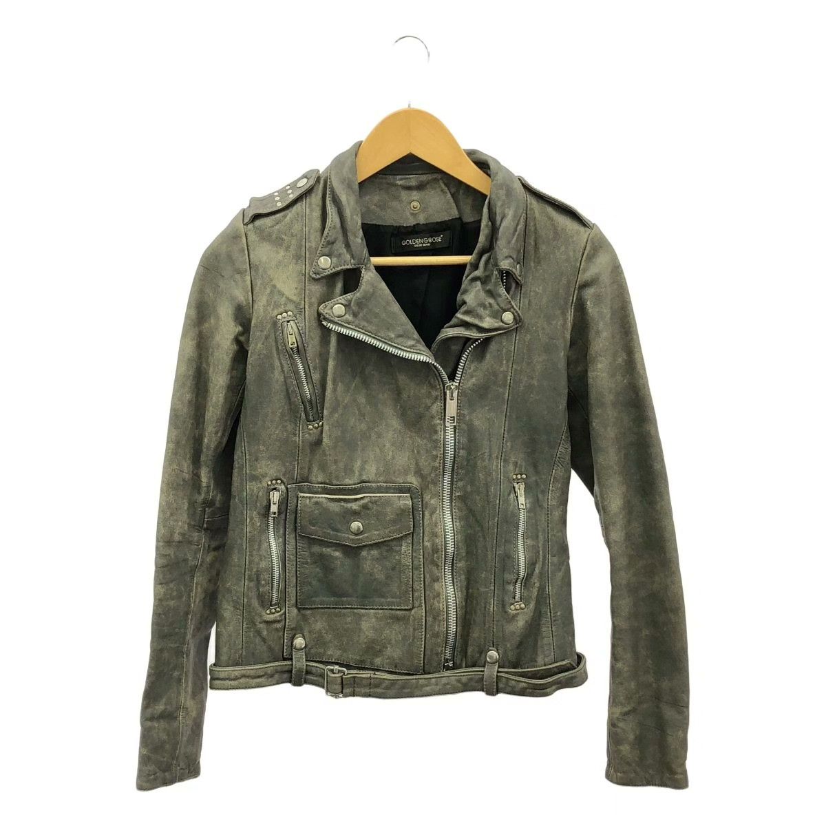 Golden Goose Golden Goose Women's Leather Double Rider Jacket Size S / US 4 / IT 40 - 1 Thumbnail