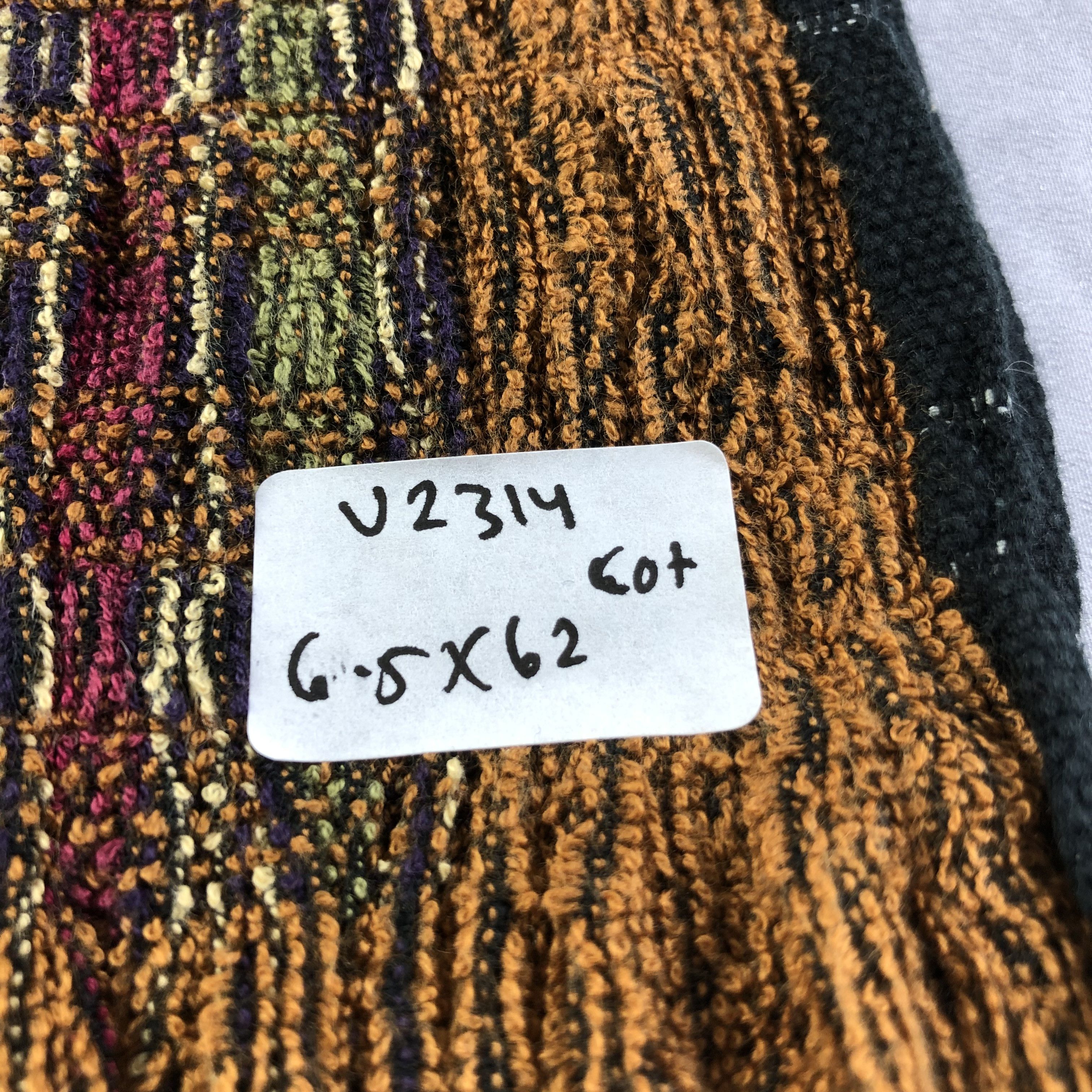 Missoni Missoni Multicolor Cotton Scarf Muffler Neckwear V2314 Size ONE SIZE - 6 Thumbnail