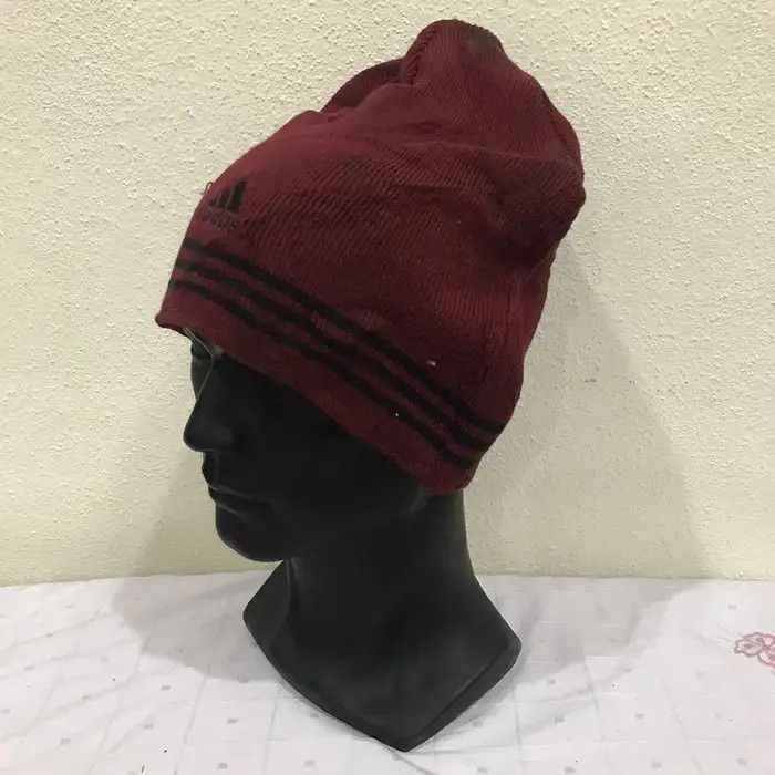 Adidas × Vintage Adidas Small Logo Beanie Hat Size ONE SIZE - 3 Thumbnail