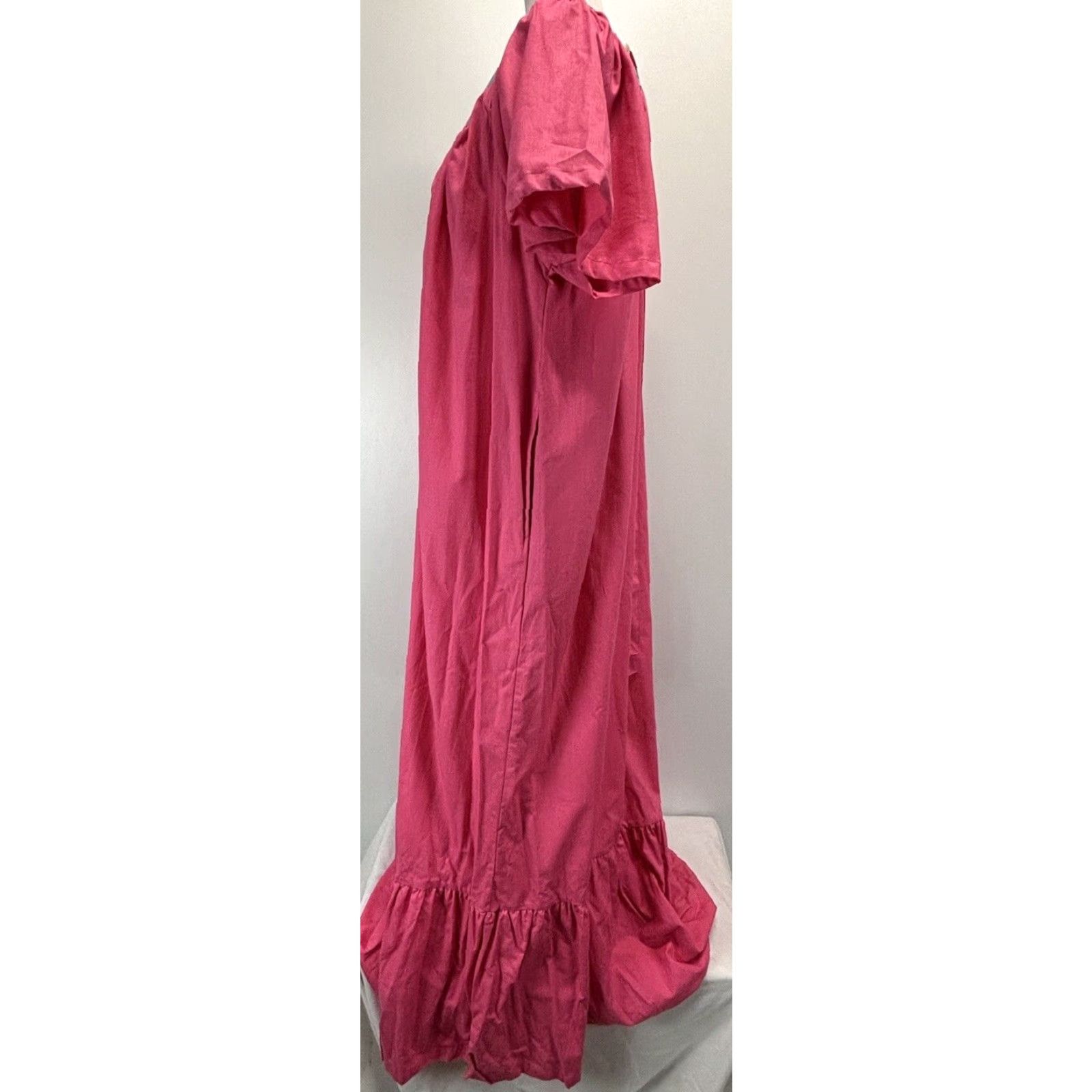 Vintage VINTAGE Club Prive Pink Kaftan Maxi Dress Womens Plus Size 44 Cotton Bohemian Size M / US 6-8 / IT 42-44 - 2 Thumbnail