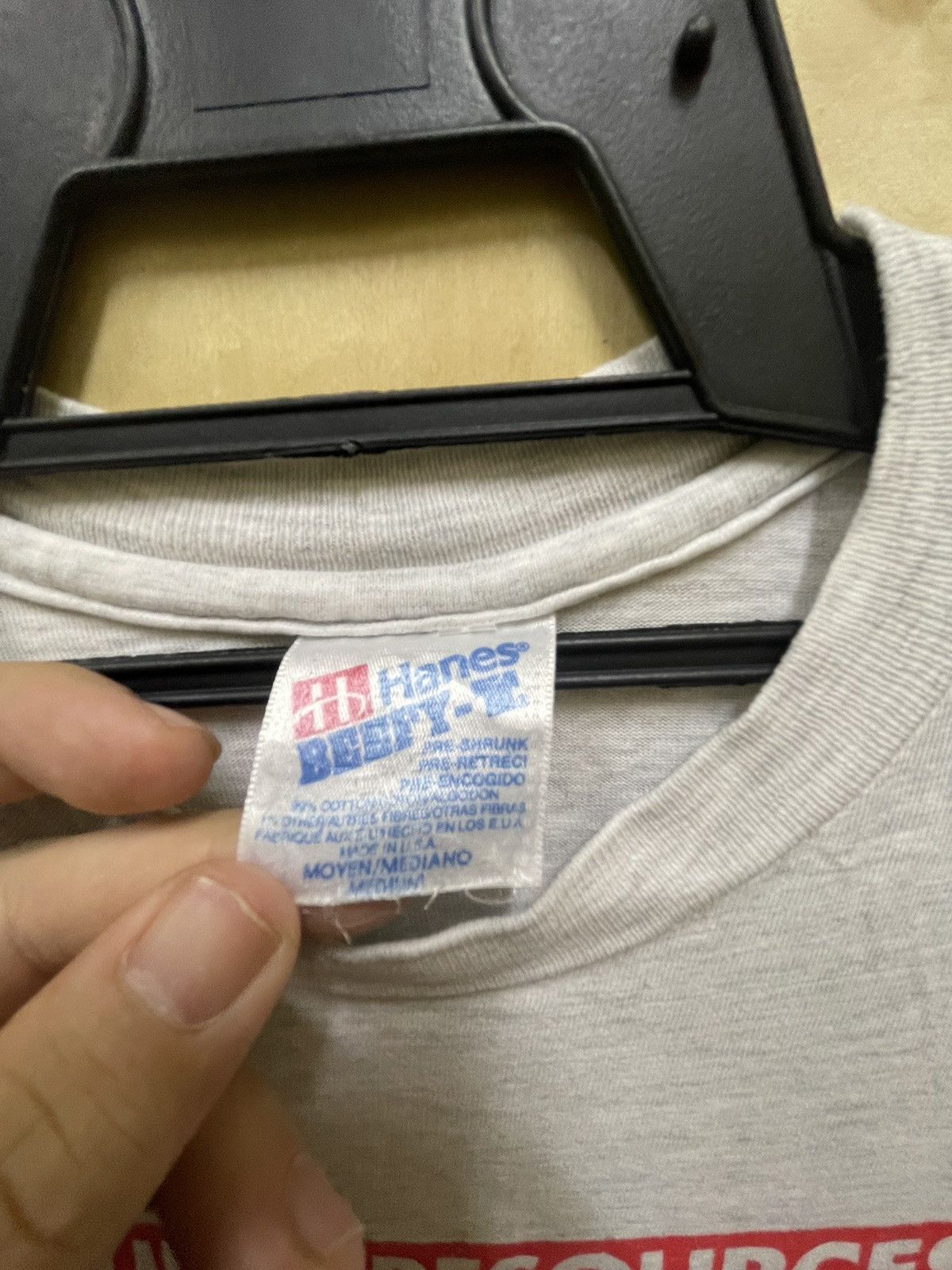 Hanes × Vintage VINTAGE HANES BIG LOGO TEE Size US M / EU 48-50 / 2 - 3 Thumbnail