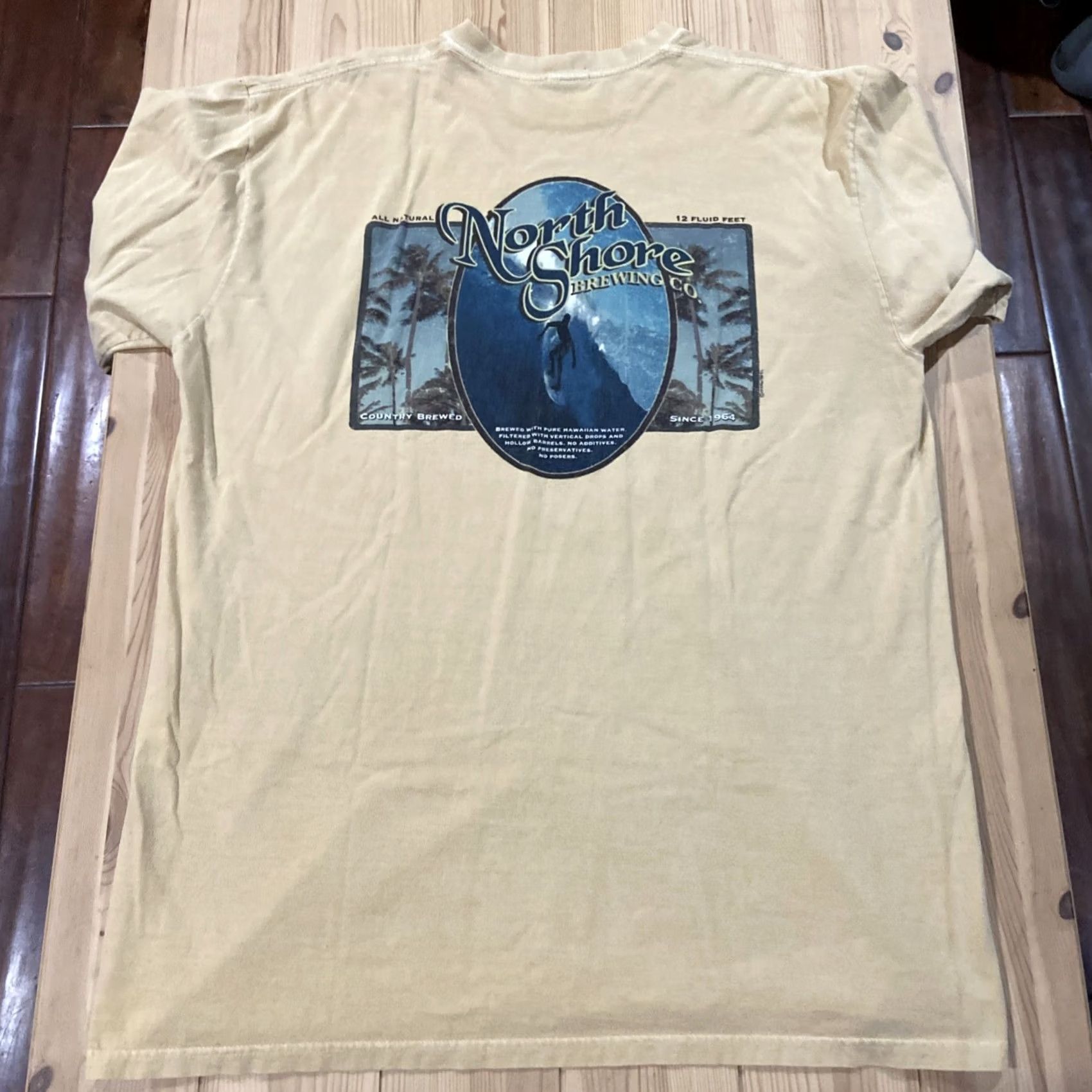 Vintage CrazyShirts North Shore Brewing Co. T Shirt Mens XL Brown Surfwear Hawaii Size US XL / EU 56 / 4 - 7 Thumbnail