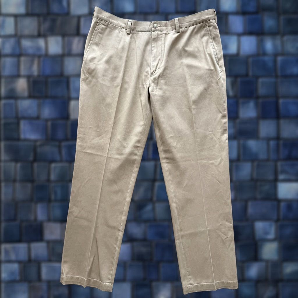 Polo Ralph Lauren Polo Ralph Lauren Classic Fit Chino Pants Men's 38x32 Flat Front Beige 100% Cotton Khaki Preppy Logo 90s Office Mens Size US M / EU 48-50 / 2 - 1 Thumbnail