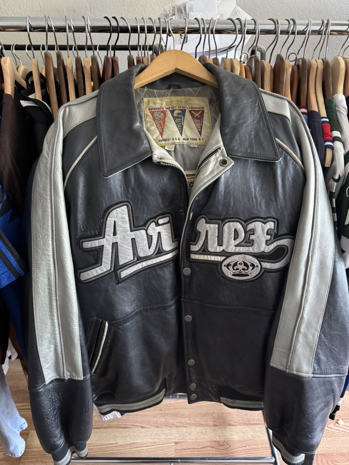 Avirex Avirex Vintage leather jacket Size US XXL / EU 58 / 5 - 1 Thumbnail