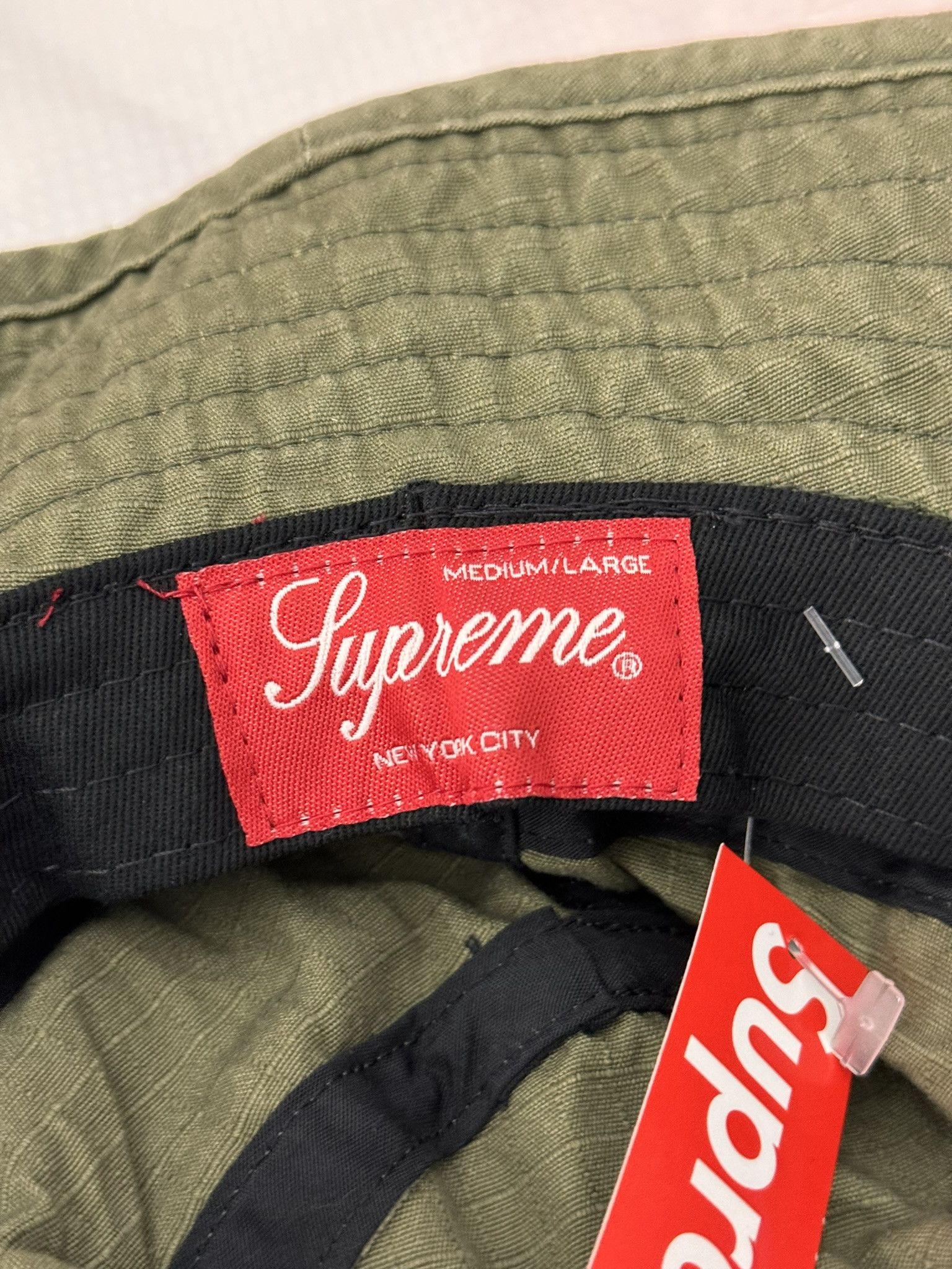 Supreme Supreme Reflective Patch Boonie Olive SS21 M/L size | Grailed