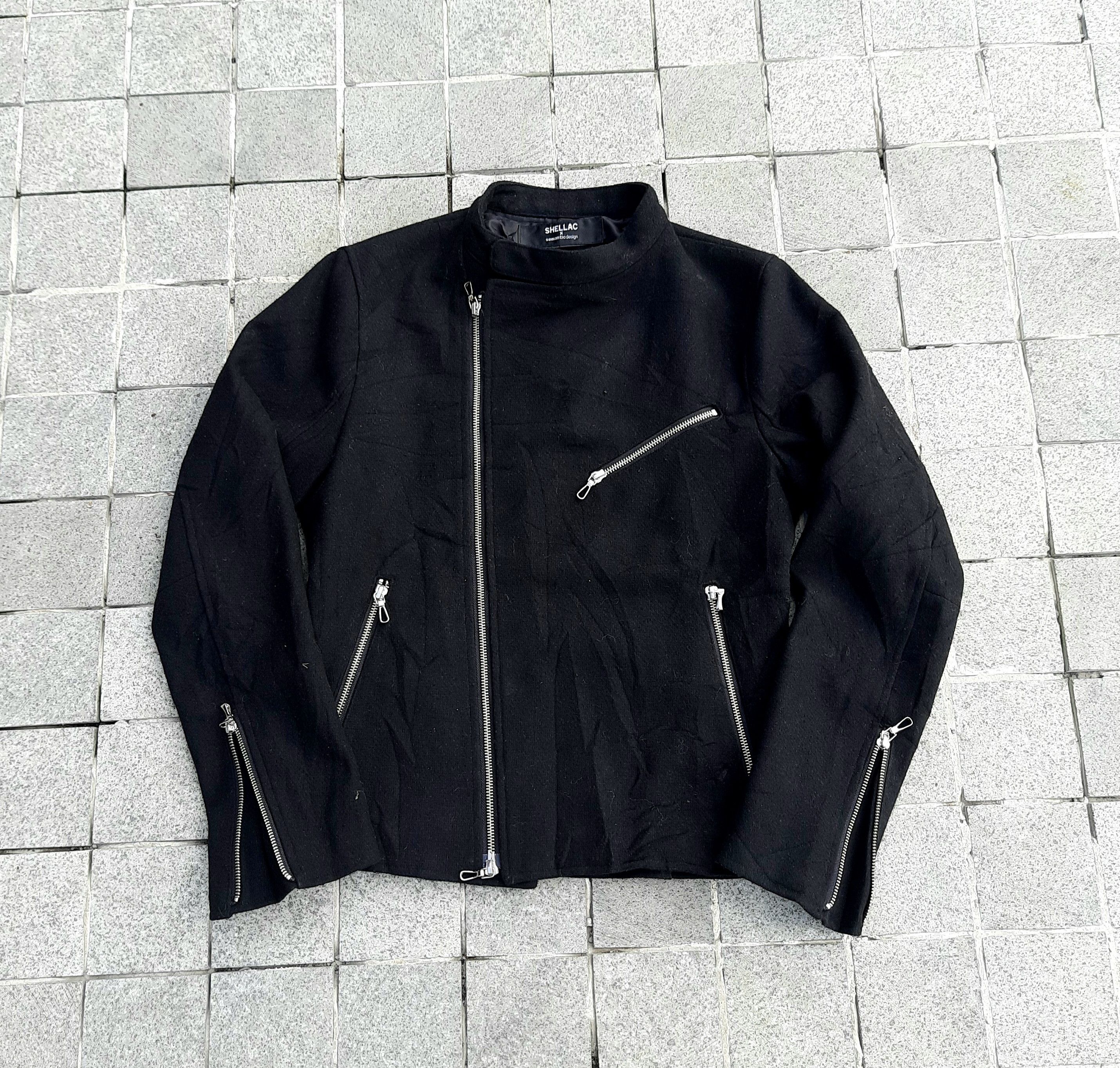 Shellac SHELLAC x Semantic Designt 00s Multi-Zip Cafe Racer Jacket Size US S / EU 44-46 / 1 - 1 Thumbnail