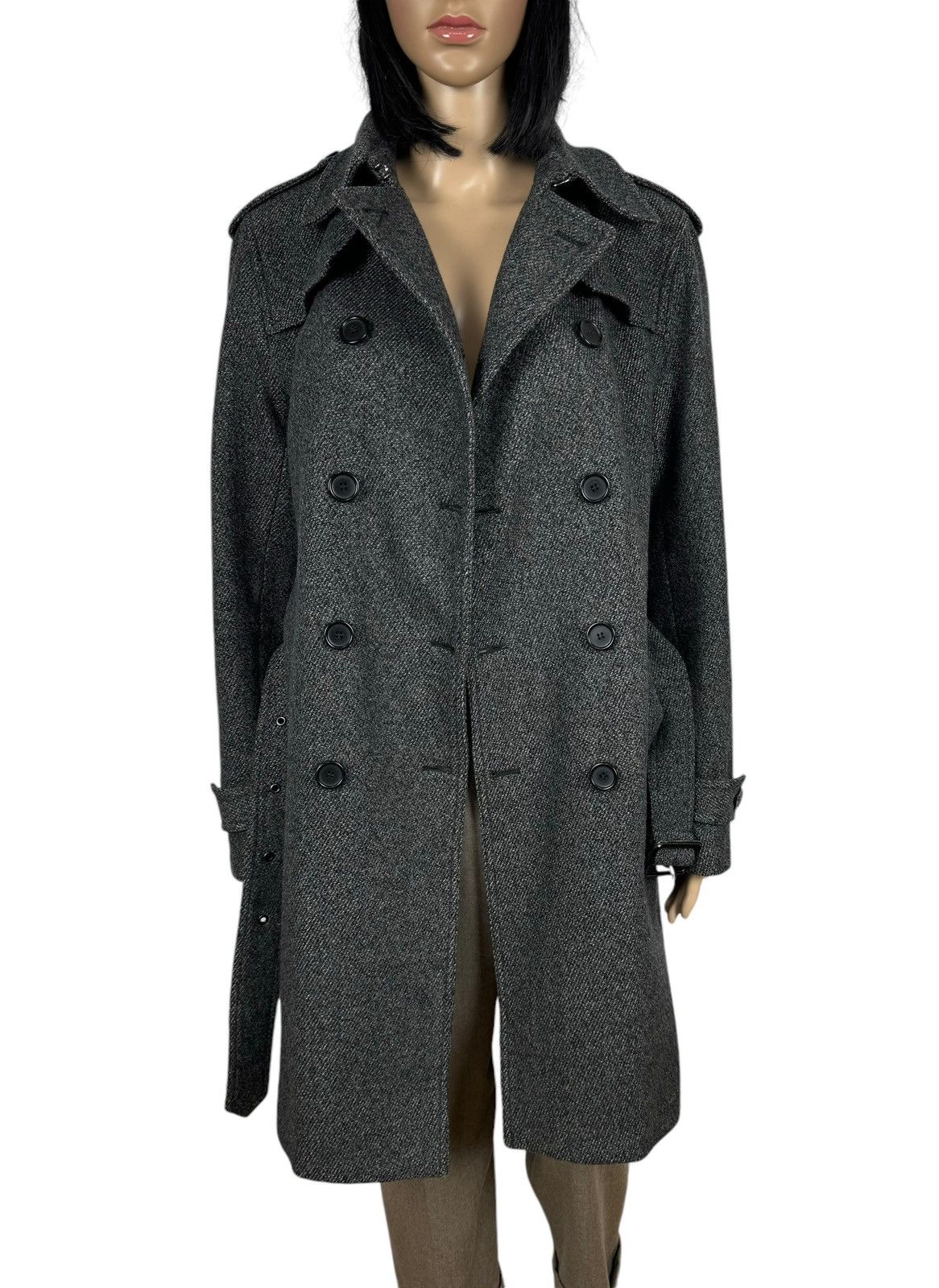 Sandro Sandro Wool Overcoat Double-Breasted Belted Coat size XS Size XS / US 0-2 / IT 36-38 - 12 Thumbnail