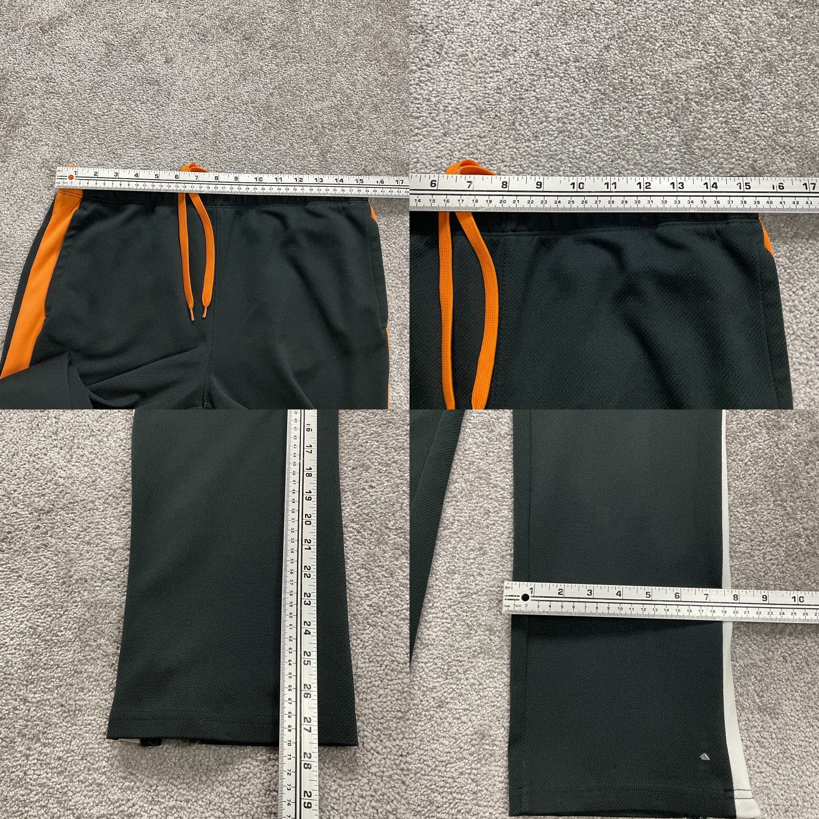 Lands' End Lands' End Track Pants Womens Large Gray Orange Drawstring Straight Ankle Zip Shirt Size 36" / US 14 / IT 50 - 9 Thumbnail