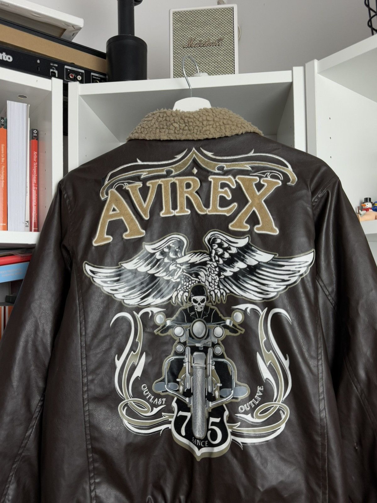 Avirex × Vintage Vintage y2k Avirex big logo bomber aviation jacket L fit S Size US S / EU 44-46 / 1 - 5 Thumbnail