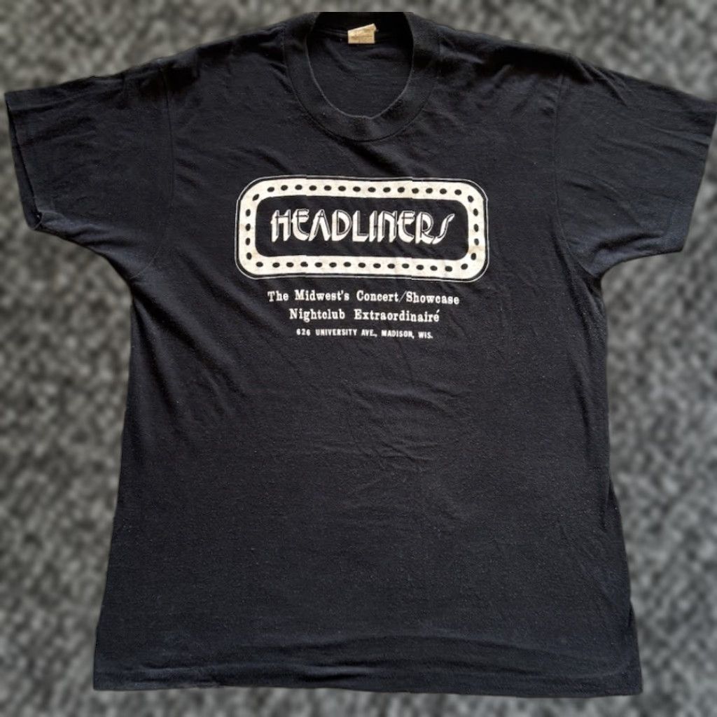 Vintage VINTAGE Headliners Music Madison Wisconsin T Shirt XL RHCP Punk Grunge 80s Size US XL / EU 56 / 4 - 1 Thumbnail