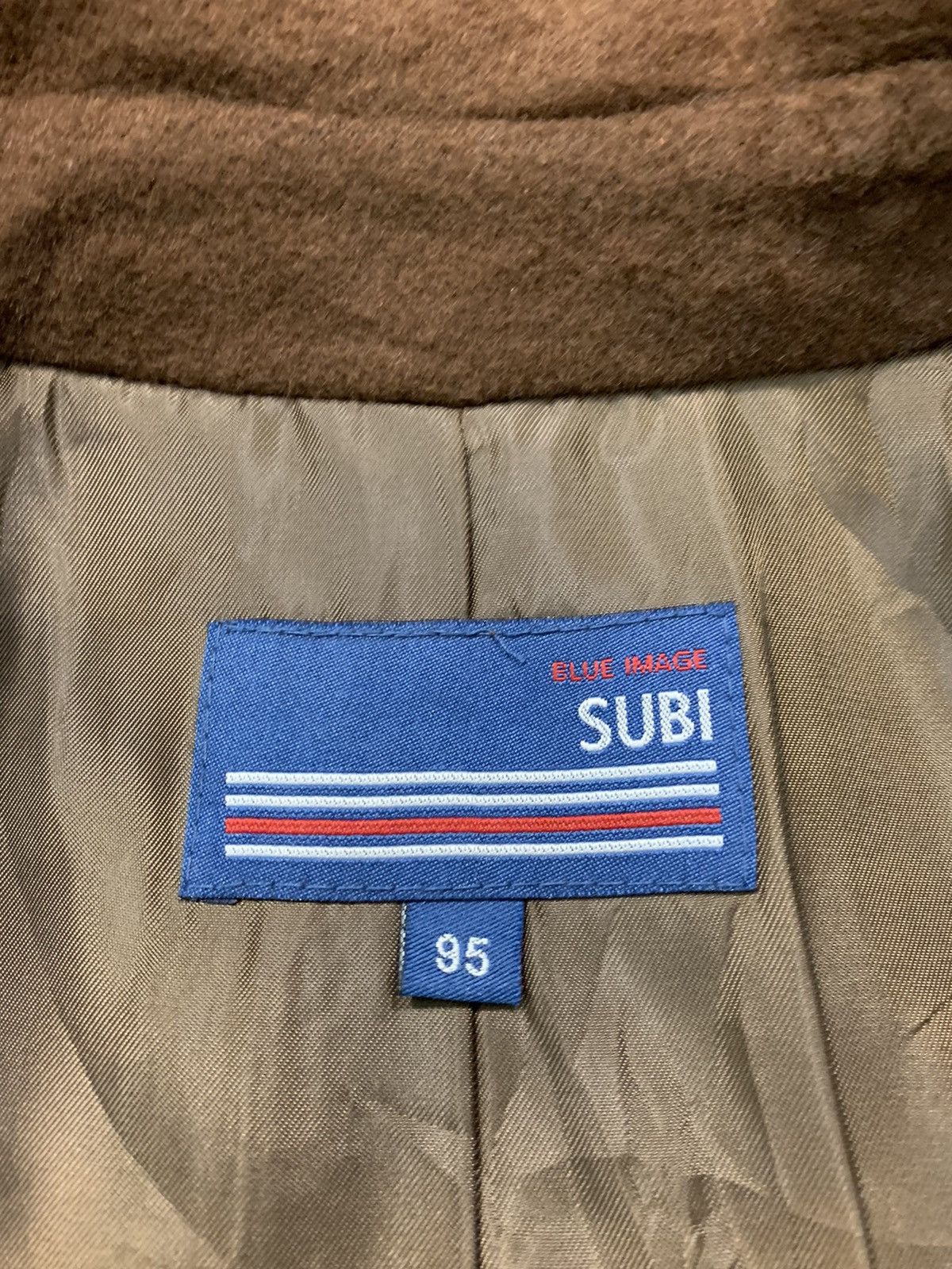 Japanese Brand 90s Padded Blue Image Subi Trench Coat Jacket Button Style Size S / US 4 / IT 40 - 8 Thumbnail