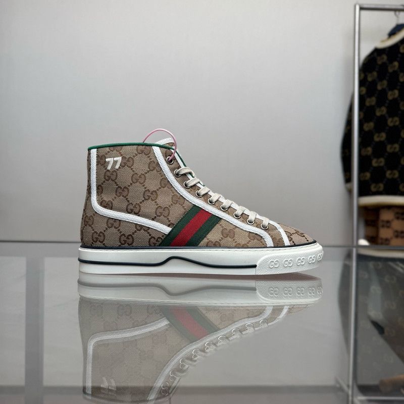 Gucci Gucci Tennis 1977 High Top Canvas Sneakers - Size US 7.5 / EU 40-41 - 7 Thumbnail