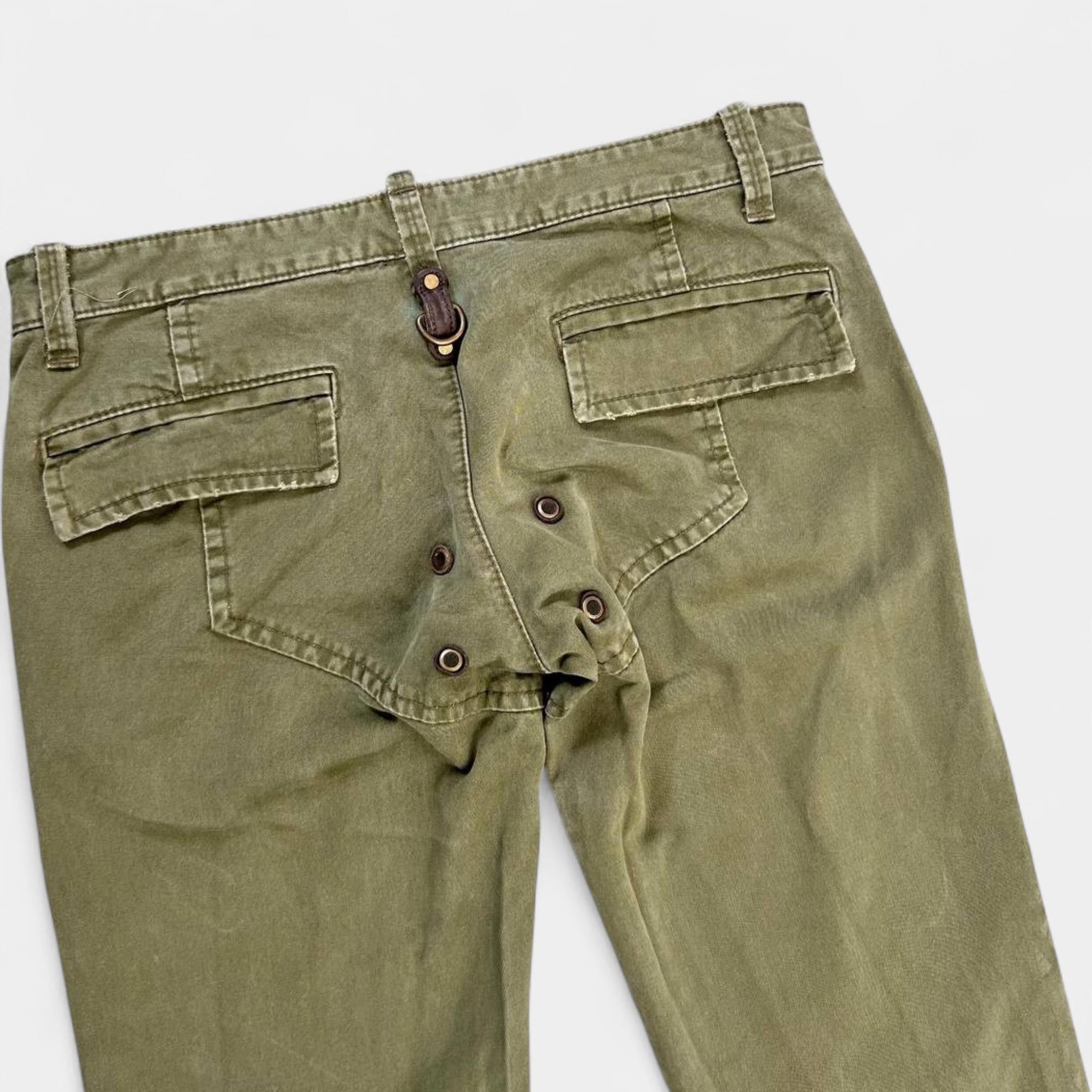 Dsquared2 Dsquared2 2000s Cargo Green Pistachio Pants Size US 32 / EU 48 - 5 Thumbnail