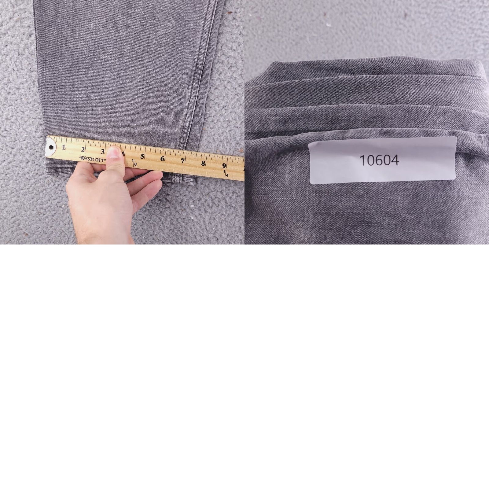 Levi's Levis Jeans Mens 38x31 Gray Slim Straight Denim 99%Cotton 1% Elastane Size US 38 / EU 54 - 9 Thumbnail