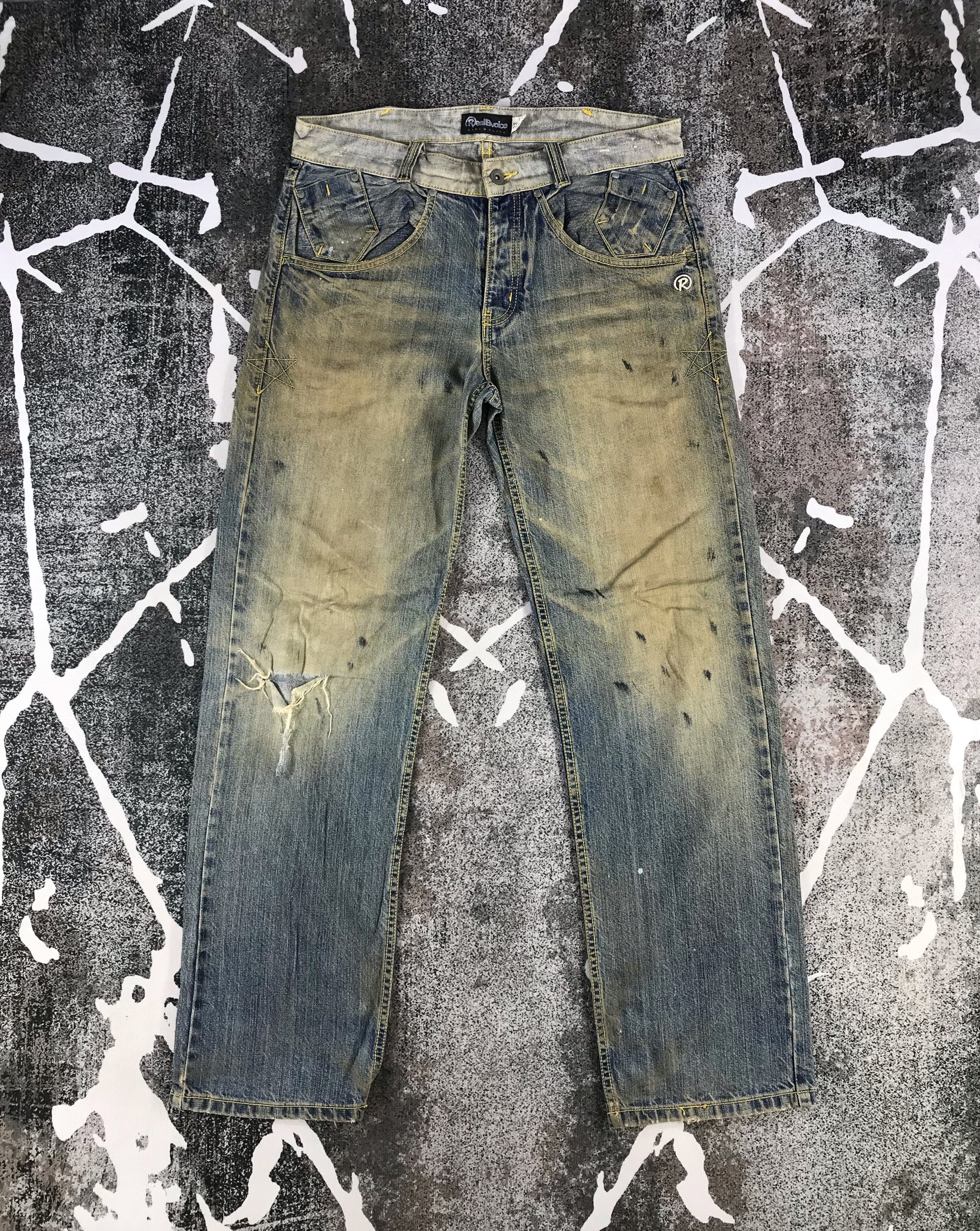 Japanese Brand Real B Voice Jeans Rusty Distressed Denim KJ744 Size US 32 / EU 48 - 1 Thumbnail