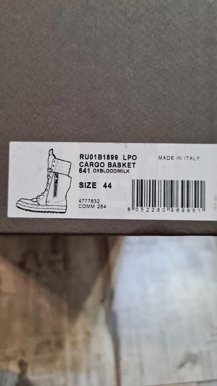 Rick Owens Rick Owens Cargobasket Sneakers Size US 11.5 / EU 44-45 - 9 Thumbnail