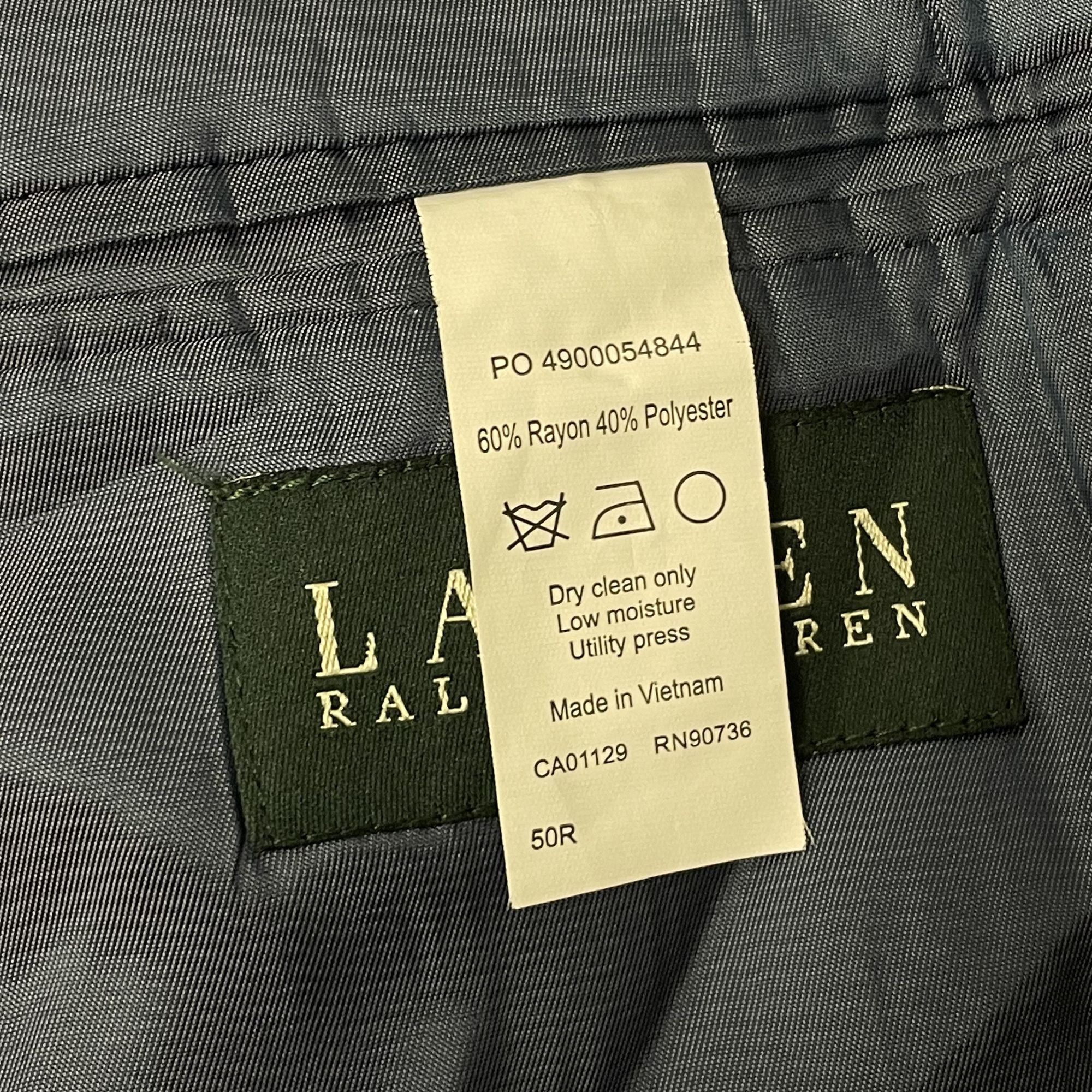 Ralph Lauren Ralph Lauren Steel Blue Silver SHARKSKIN Sport Coat Size 44R - 5 Thumbnail