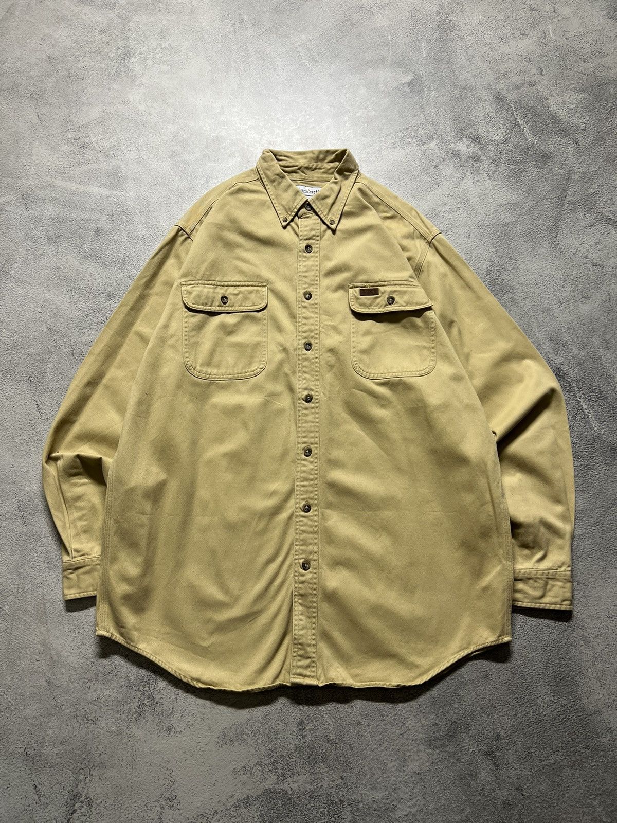 Carhartt × Carhartt Wip × Vintage Vintage Y2k Carhartt Flannel Work Overshirt Jacket 00’s Size US L / EU 52-54 / 3 - 4 Thumbnail