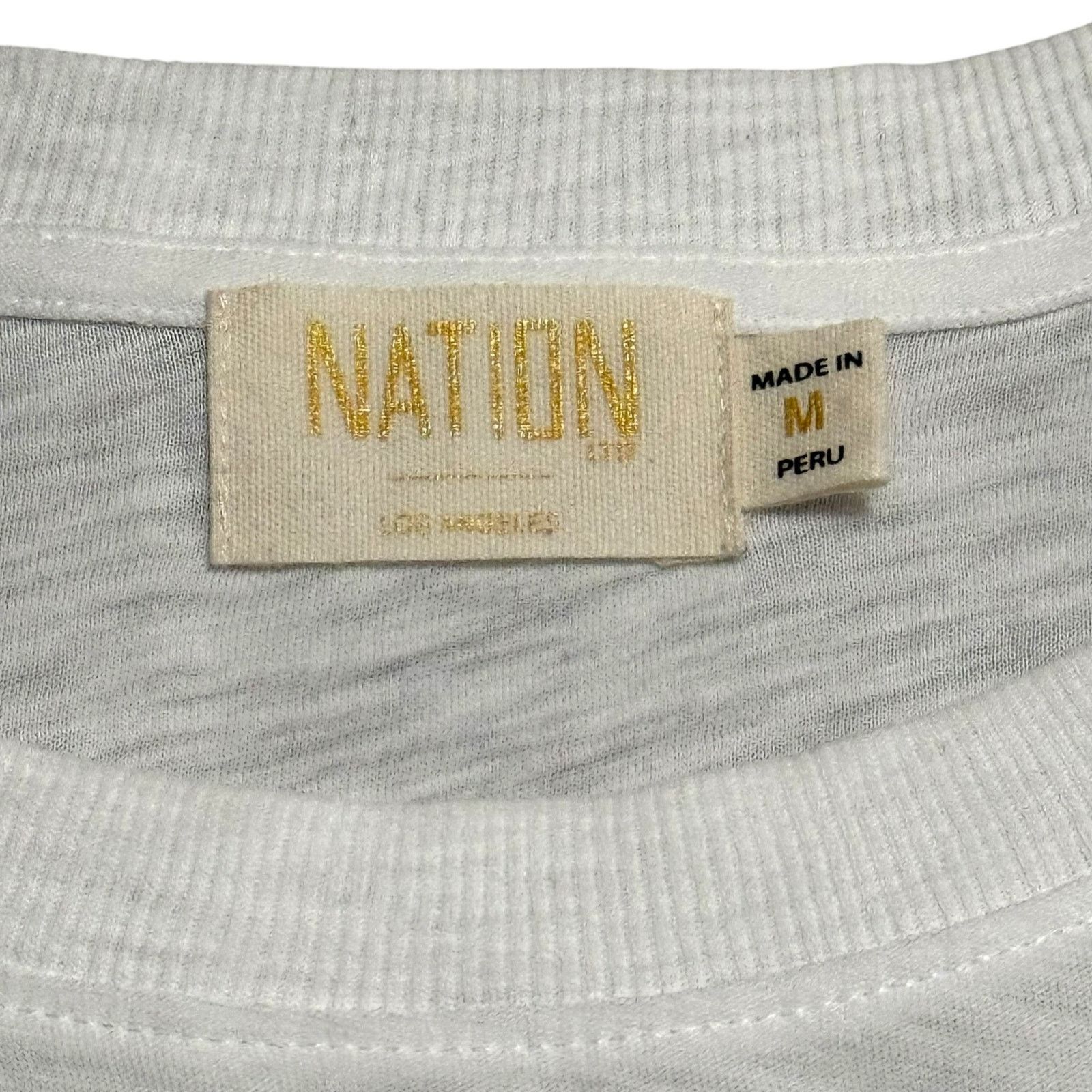 Nation LTD Nation Loren Smocked Peasant Tee Top Pima Cotton Medium Size M / US 6-8 / IT 42-44 - 4 Thumbnail