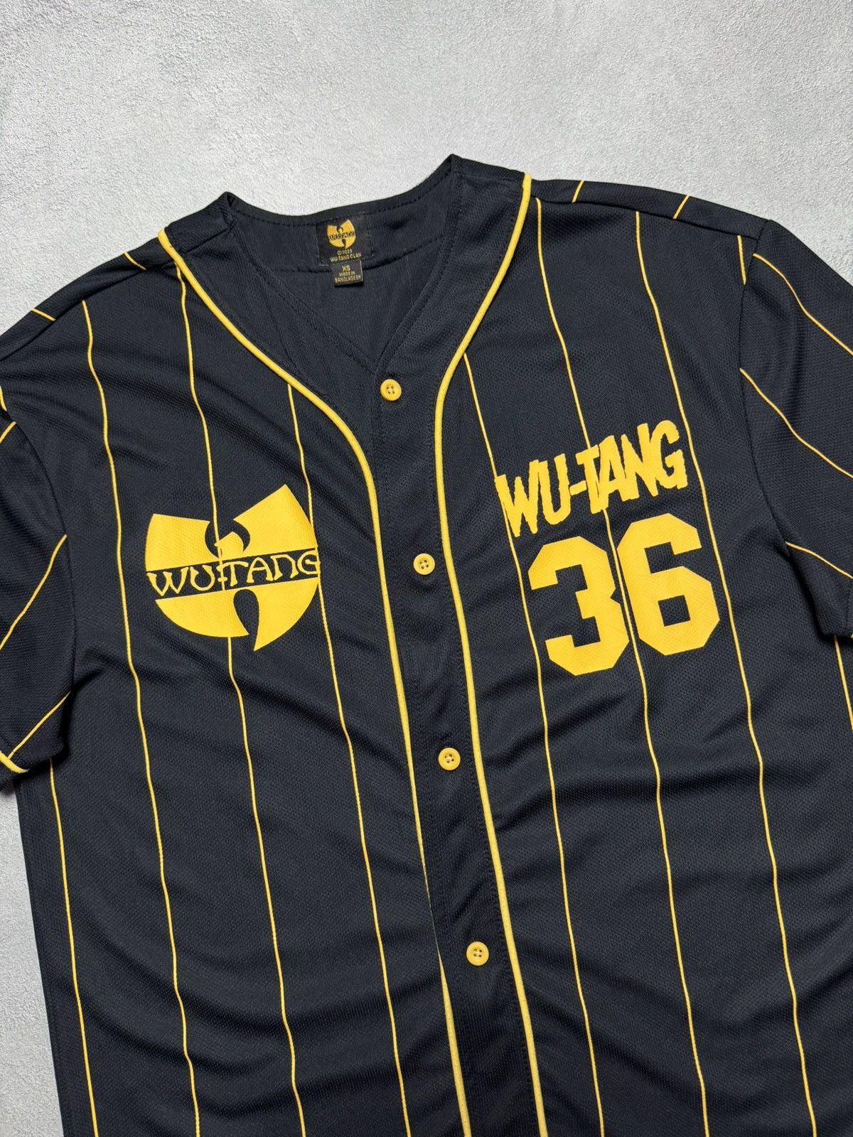 Wu-Tang Clan Wu-Tang Clan #36 Striped Button Jersey Shirt Big Logo Size US XS / EU 42 / 0 - 3 Thumbnail