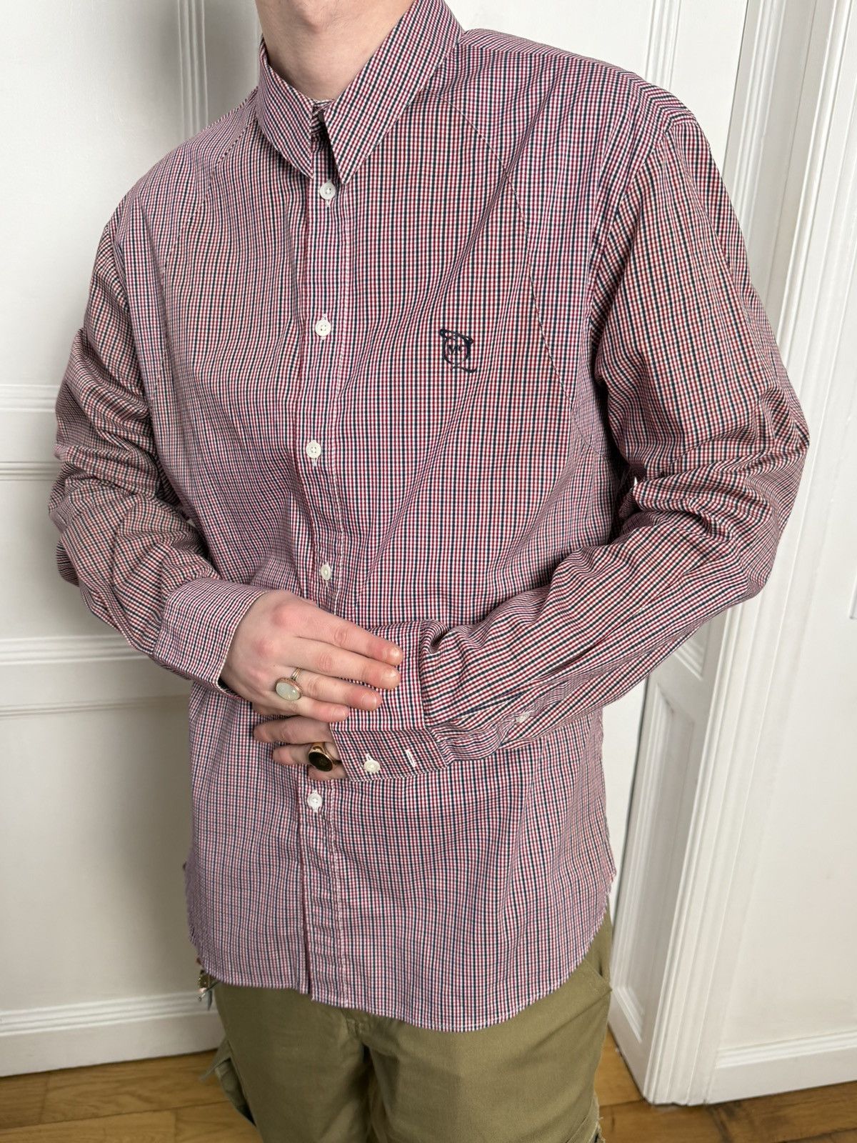 Alexander McQueen Alexander Mqueen vintage 2008 mcqueen check shirt Size US XL / EU 56 / 4 - 17 Thumbnail