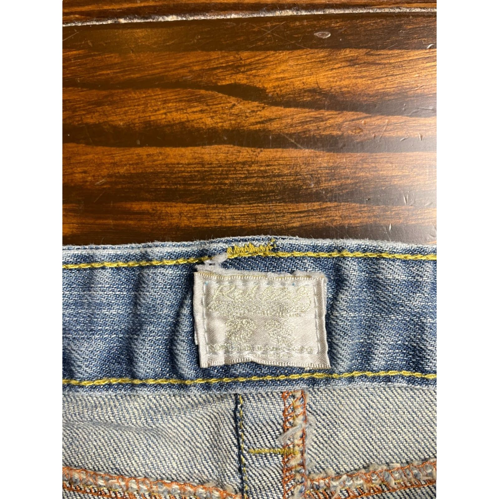 Vintage Someone Jeans Co. Skirt Women's Size 27 Blue Denim Mini Frayed Hem Size 27" / US 4 / IT 40 - 6 Thumbnail