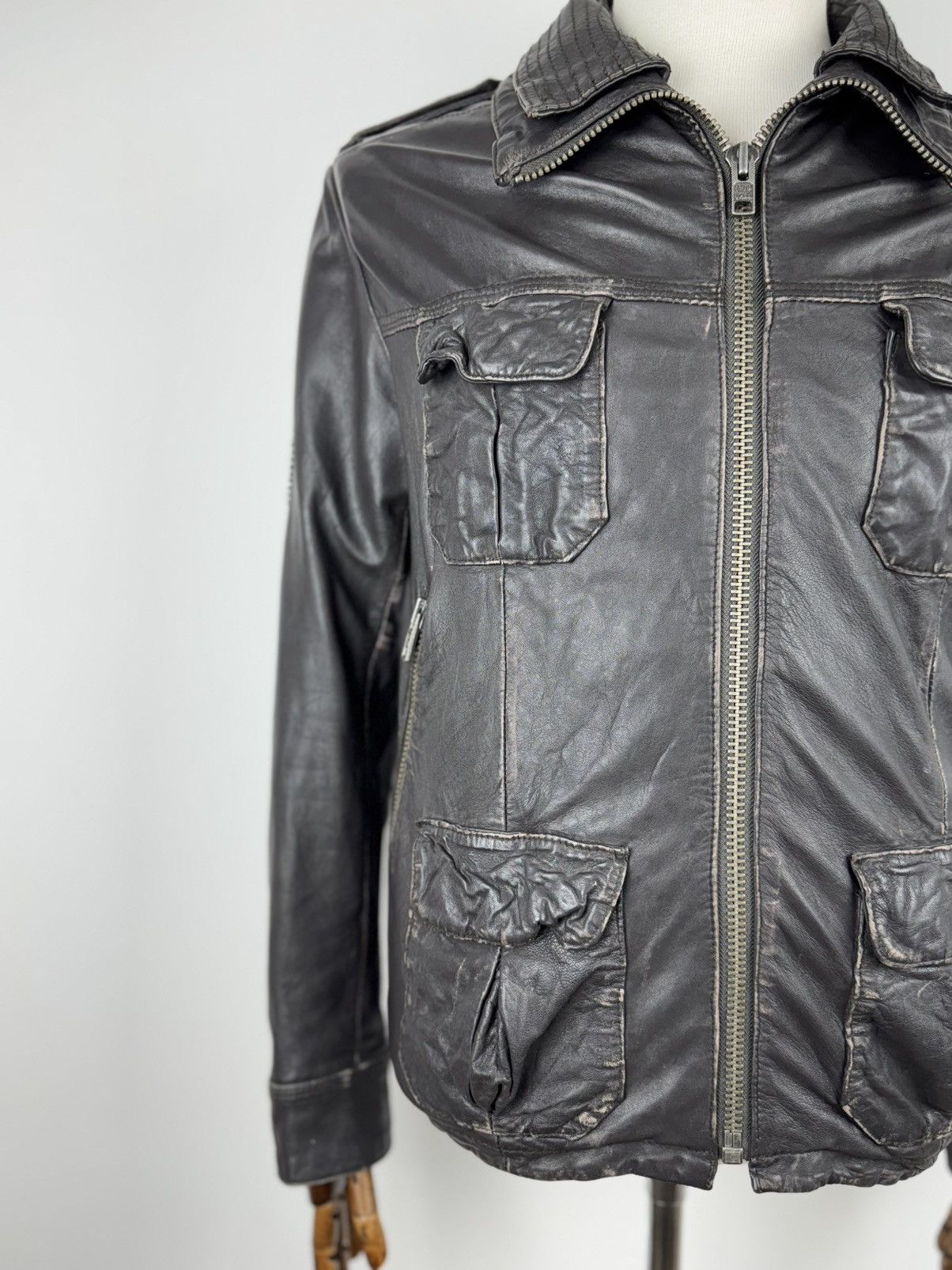 Superdry Men’s Vintage SuperDry Leather Jacket size M Size US M / EU 48-50 / 2 - 4 Thumbnail