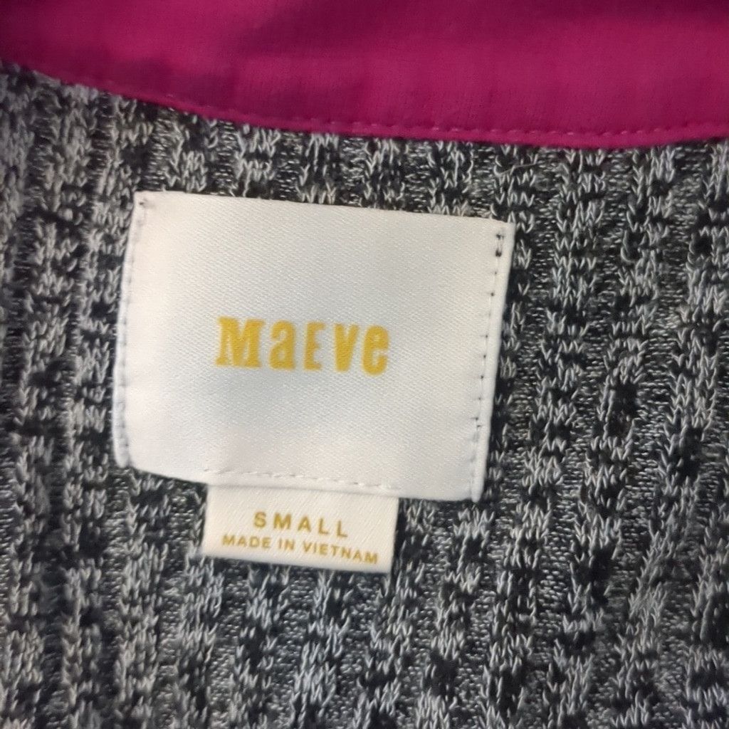 Anthropologie Maeve by Anthropologie magenta and gray dress size small Size S / US 4 / IT 40 - 2 Thumbnail