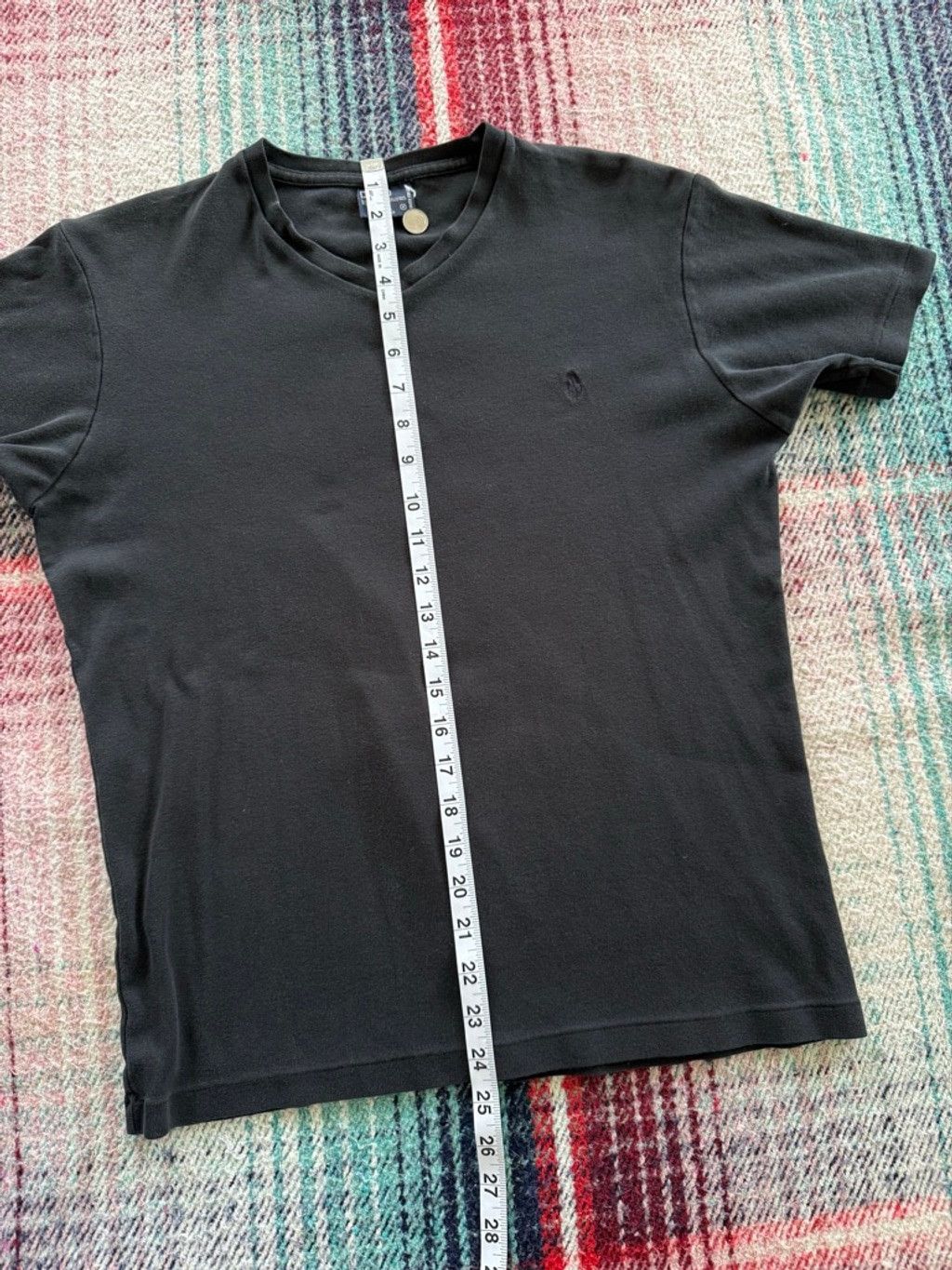 Polo Ralph Lauren Vintage Polo Ralph Lauren Black V-Neck Short Sleeve Tee M Size US M / EU 48-50 / 2 - 6 Thumbnail