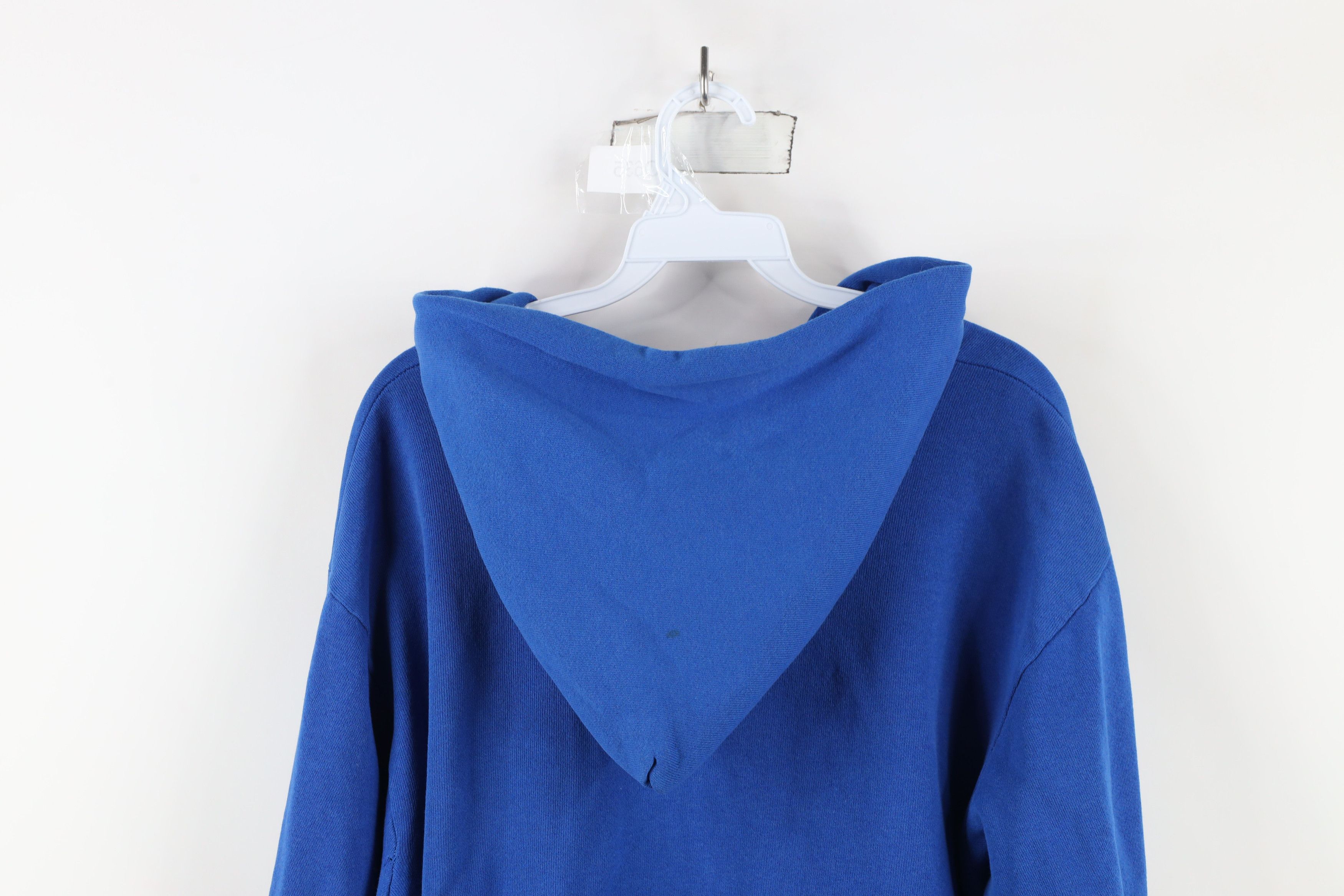 Hanes × Vintage Vintage 80s 90s Hanes Streetwear Full Zip Hoodie Royal USA Size US L / EU 52-54 / 3 - 11 Thumbnail