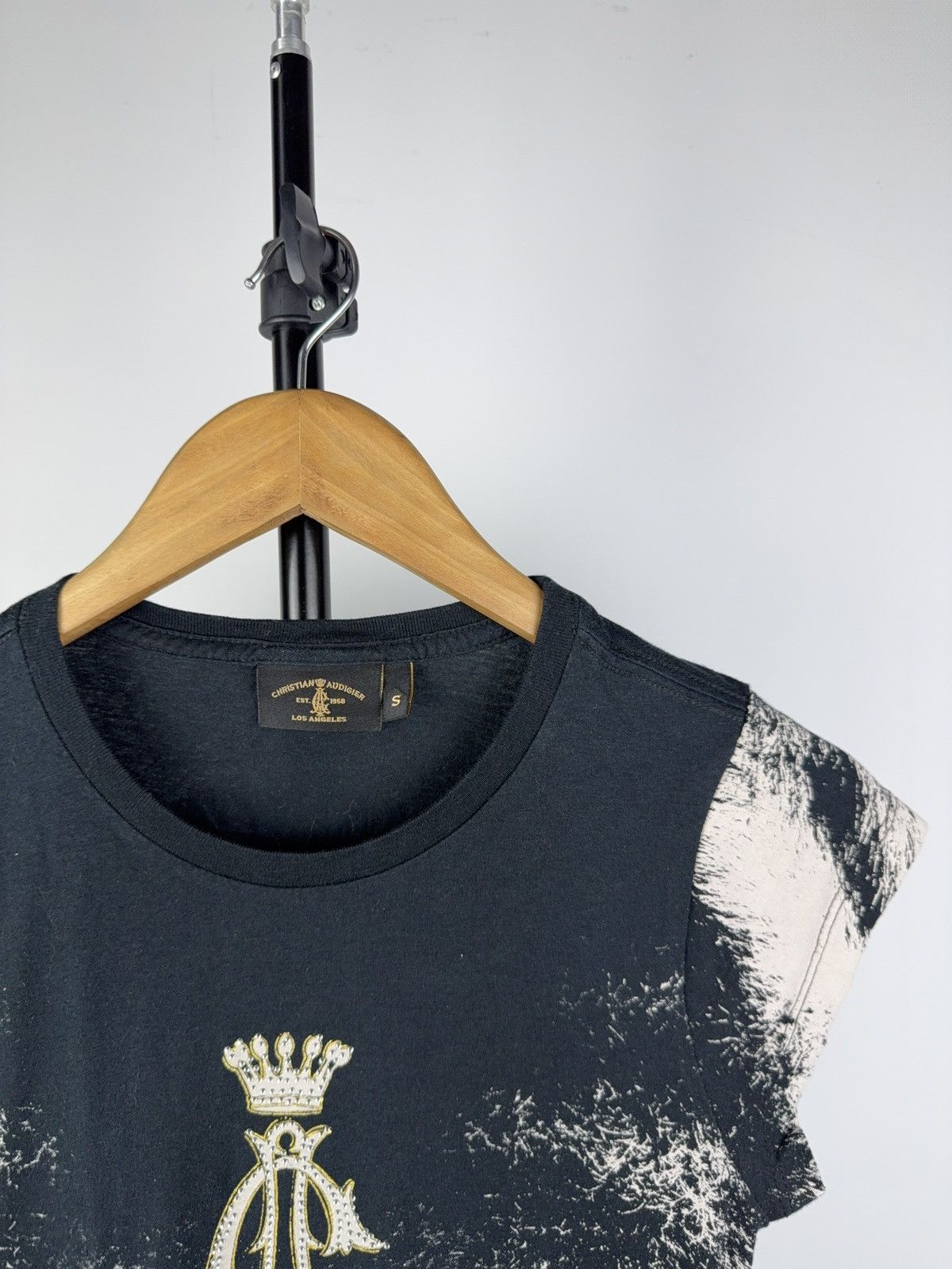 Christian Audigier Y2K 00s USA Christian Audigier Rhinestone Longline Tee Dress Size S / US 4 / IT 40 - 3 Thumbnail