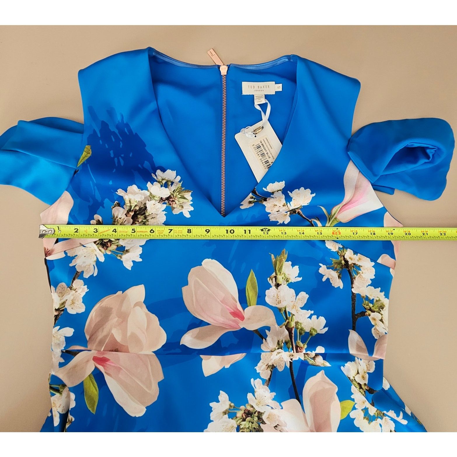Ted Baker Ted Baker Ambre Harmony Cold Shoulder Floral Dress 5 US 12 Size XL / US 12-14 / IT 48-50 - 9 Thumbnail