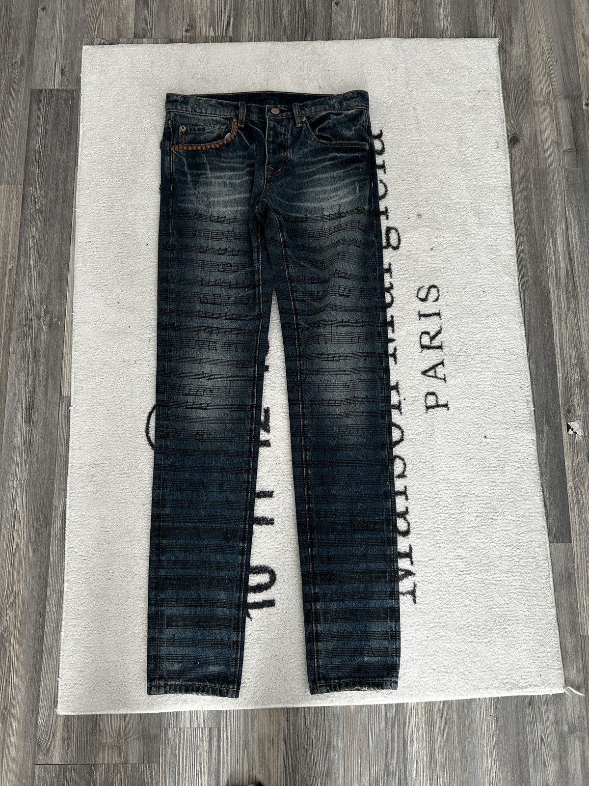 Hysteric Glamour Hysteric Glamour Music Note Skinny Jeans | Grailed