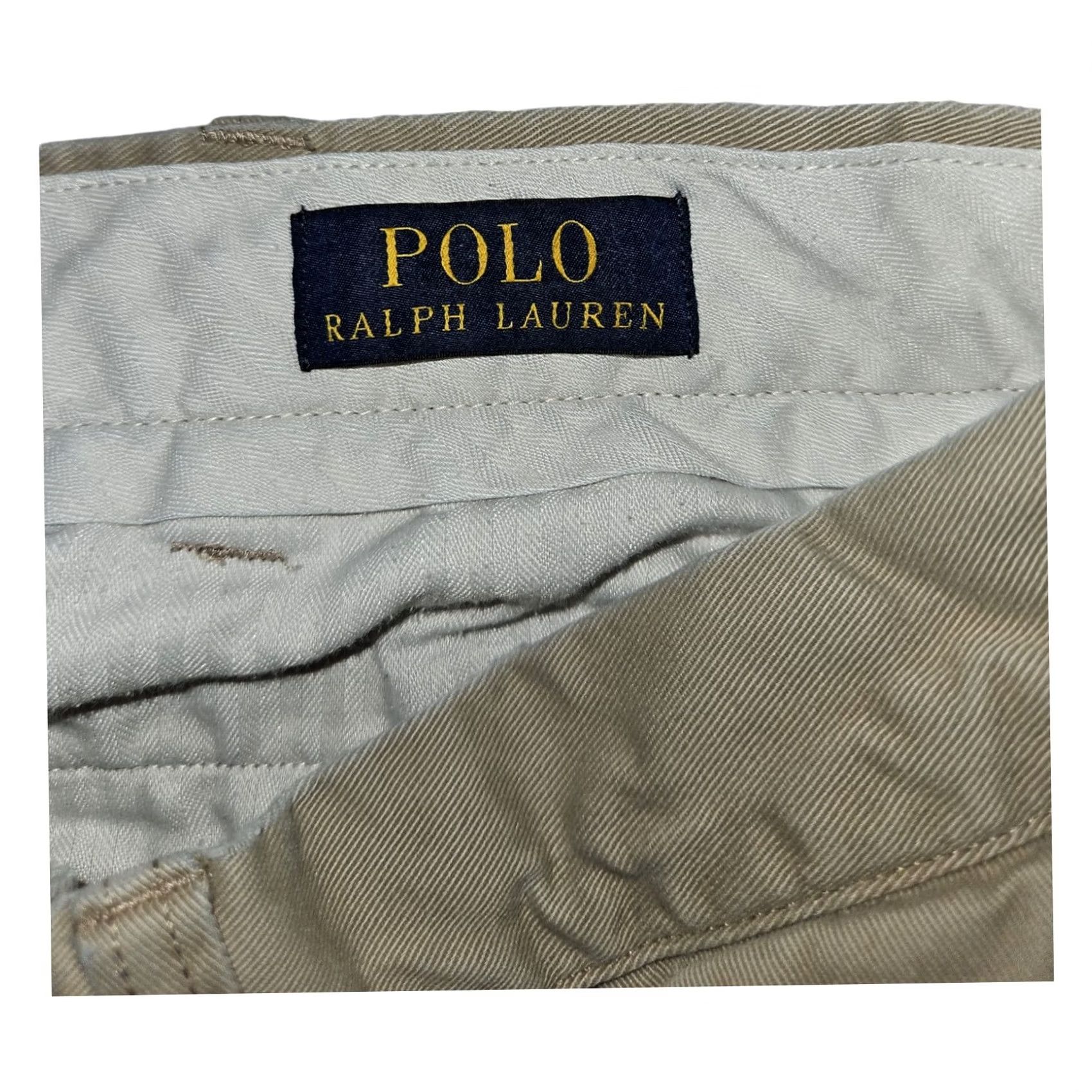 Polo Ralph Lauren Polo Ralph Lauren Chino Pants Men 35x30.5 Khaki Classic Fit Beige Cotton Flat Front Straight 30.5 Inseam Preppy City School Mens Size US S / EU 44-46 / 1 - 2 Thumbnail
