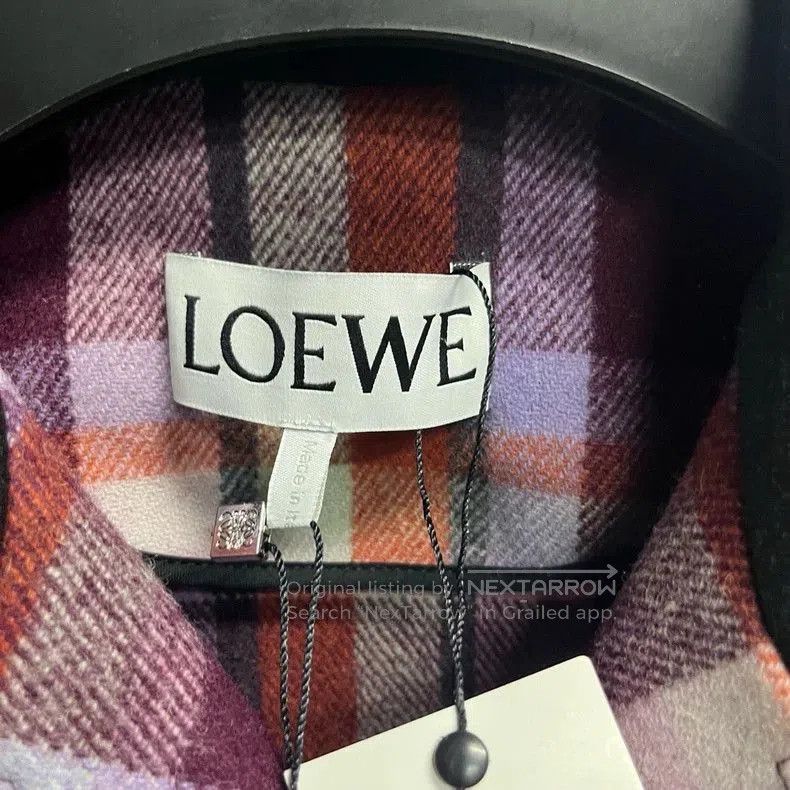 Loewe Loewe White Red Plaid Flannel Jacket. Size US S / EU 44-46 / 1 - 4 Thumbnail