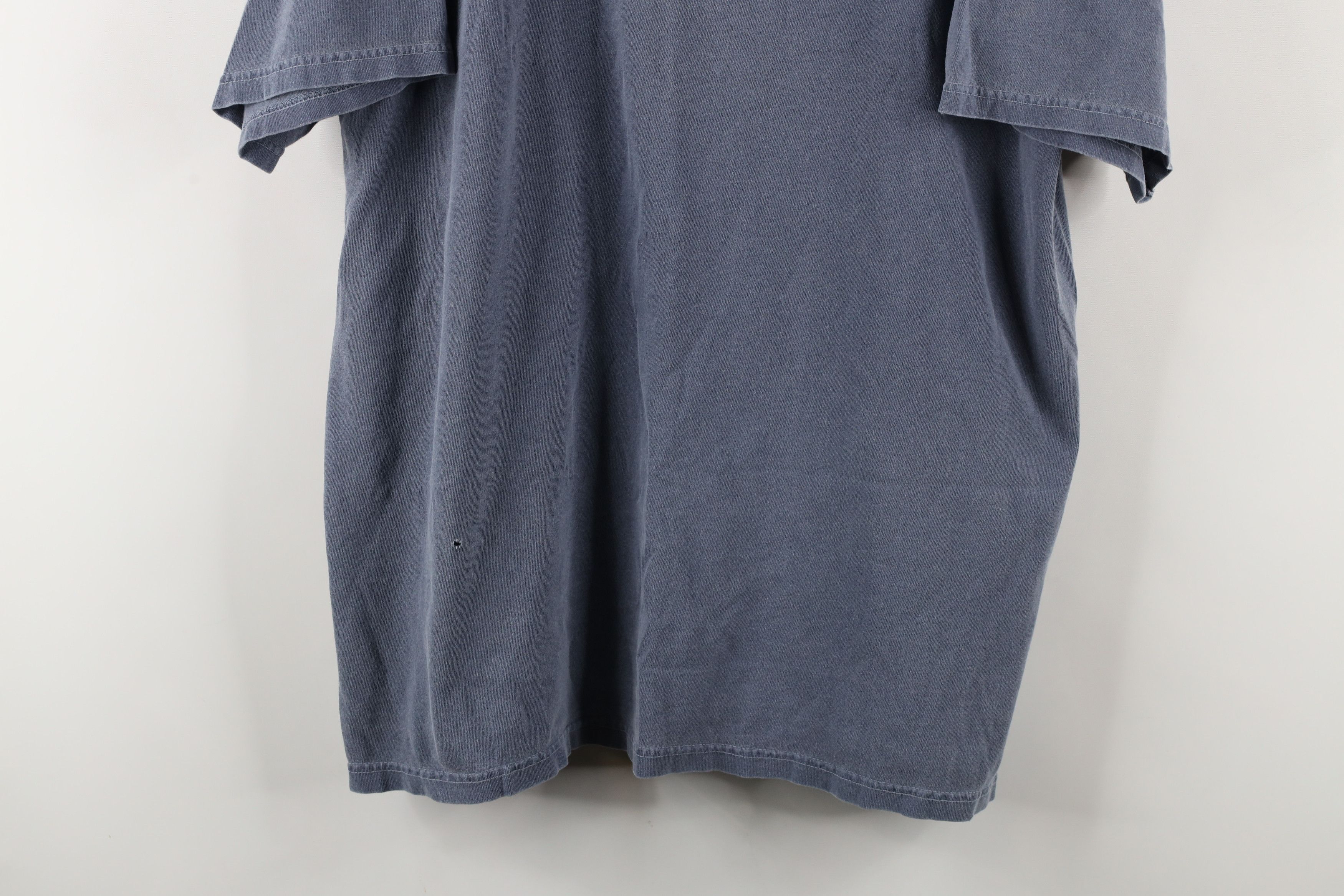 Vintage Vintage 90s Streetwear Stonewash Short Sleeve T-Shirt Blue Size US XL / EU 56 / 4 - 3 Thumbnail