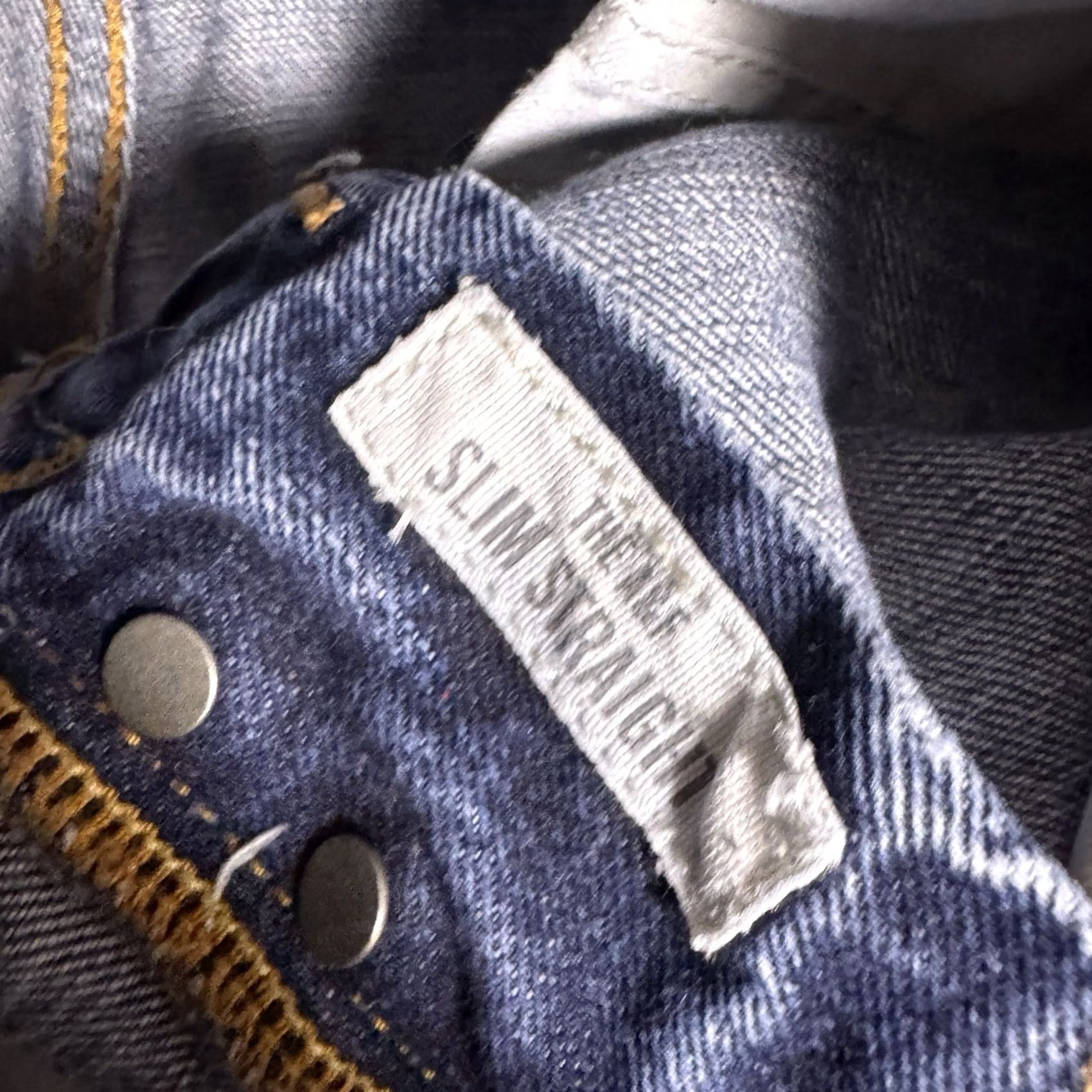 Abercrombie & Fitch VINTAGE Abercrombie & Fitch Jeans Mens 30x30 Slim Straight Indigo Distressed Size US 30 / EU 46 - 6 Thumbnail