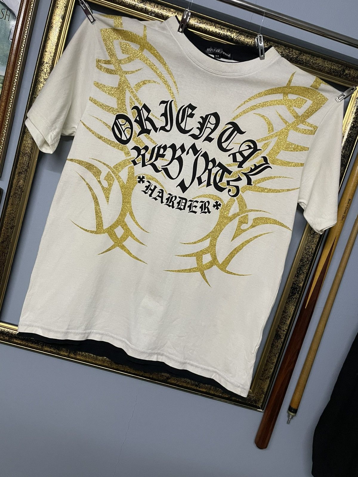 Designer × Japanese Brand × Vintage Vintage 1990s Japan Designer Bullet Noise Rebirth Tribal Tee Size US M / EU 48-50 / 2 - 3 Thumbnail