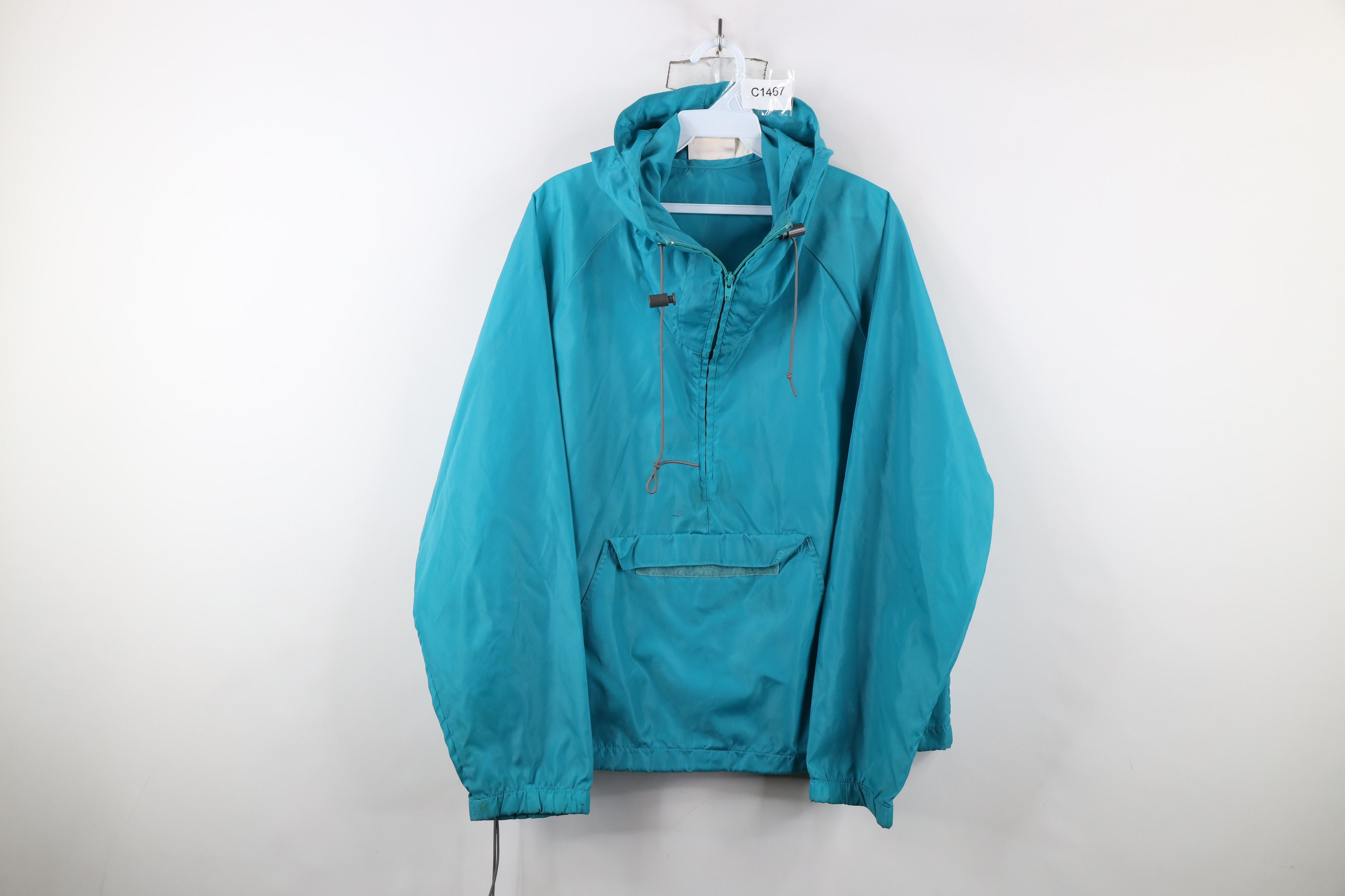 Vintage 80s Columbia Hooded Packable Anorak Jacket Teal