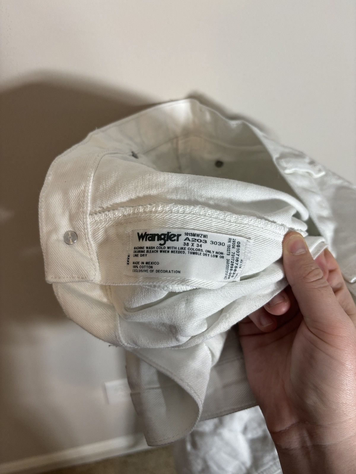 Wrangler Wrangler Cowboy Cut Jeans White Denim 13MWZ 38x34 Size US 38 / EU 54 - 5 Thumbnail