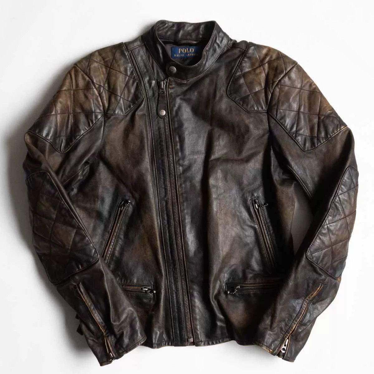 Polo Ralph Lauren classic ralph lauren leather motorcycle jacket Size US S / EU 44-46 / 1 - 1 Thumbnail