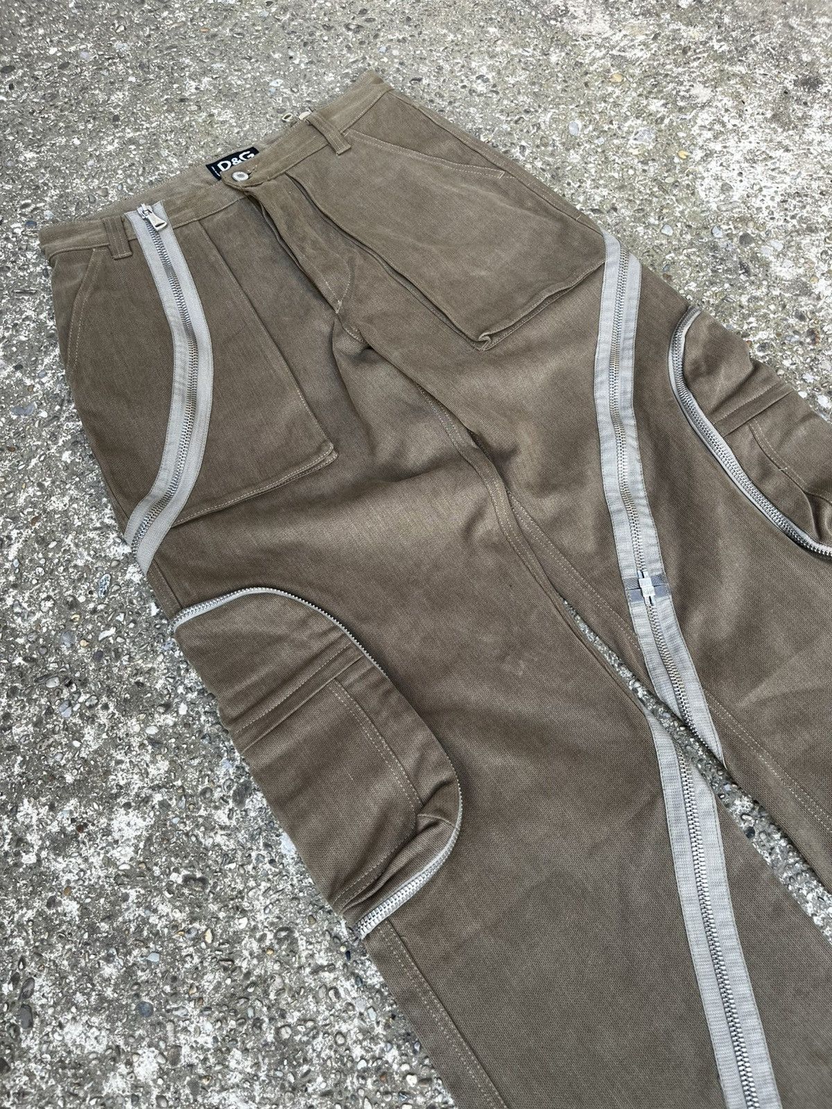 Dolce & Gabbana AW2003 Dolce & Gabbana tornado cargo zipper pants archive Size US 32 / EU 48 - 5 Thumbnail